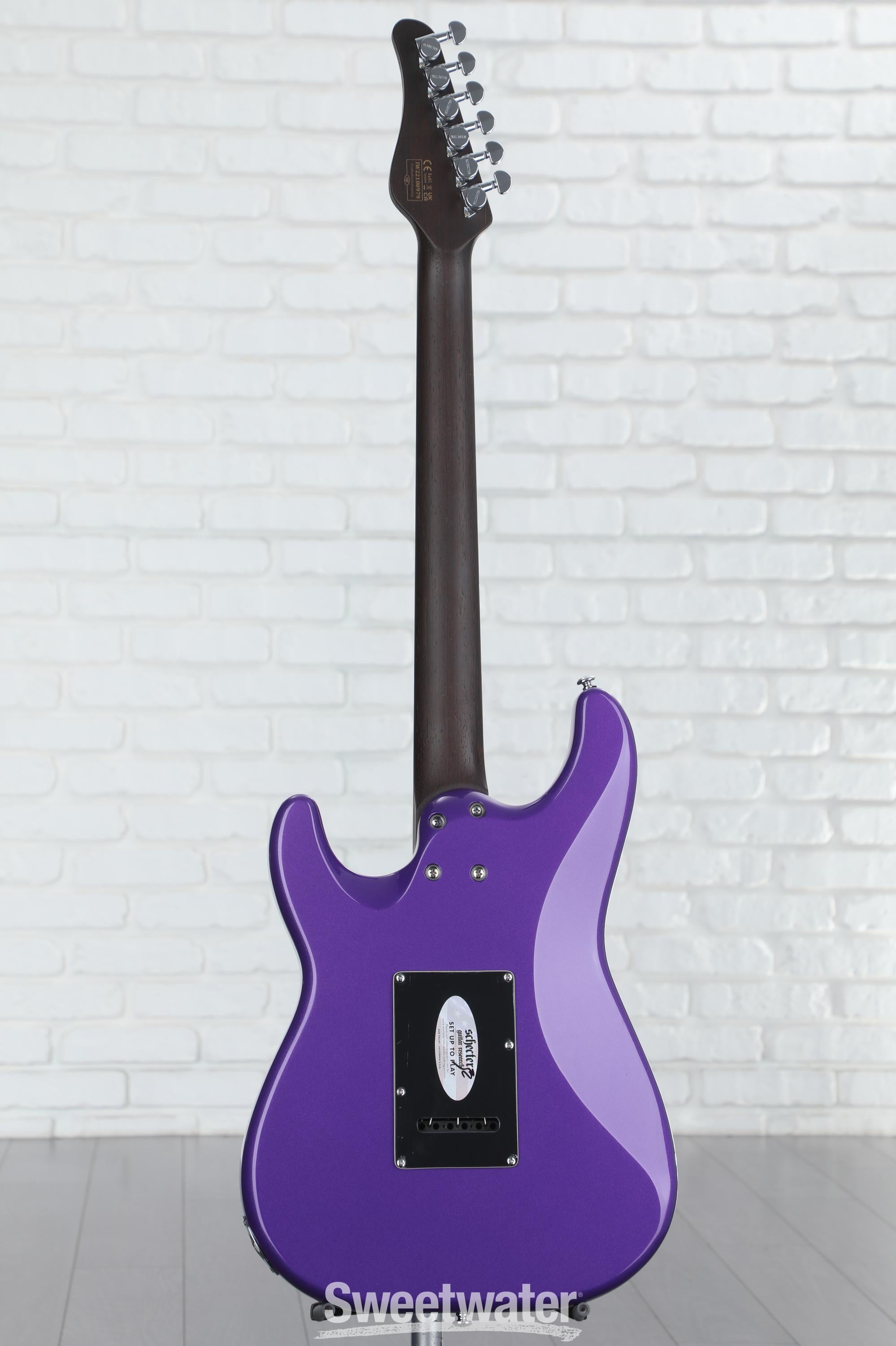 Schecter MV-6 Electric Guitar - Metallic Purple with Ebony Fingerboard