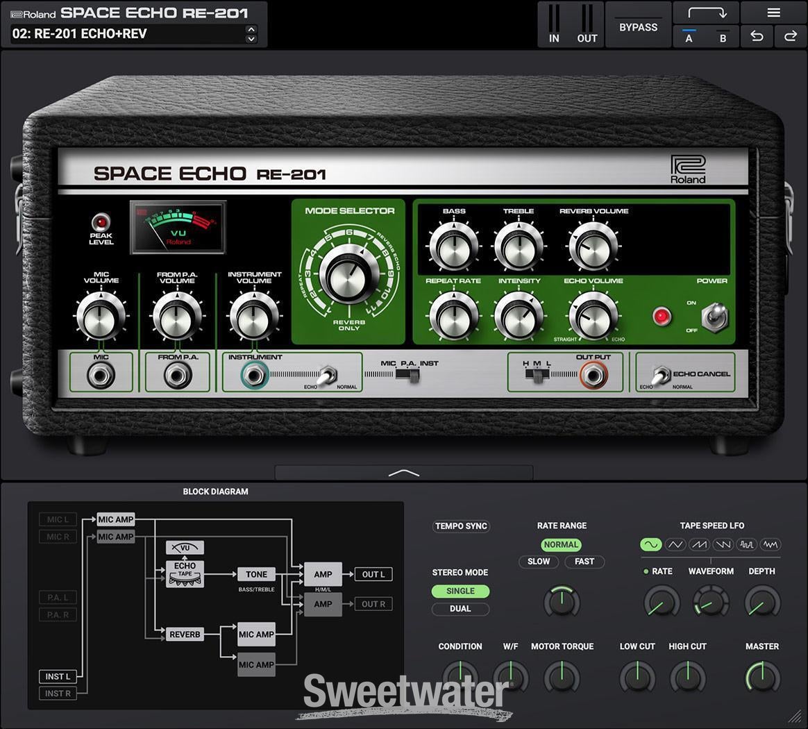 Roland RE-201 Space Echo Plug-in | Sweetwater