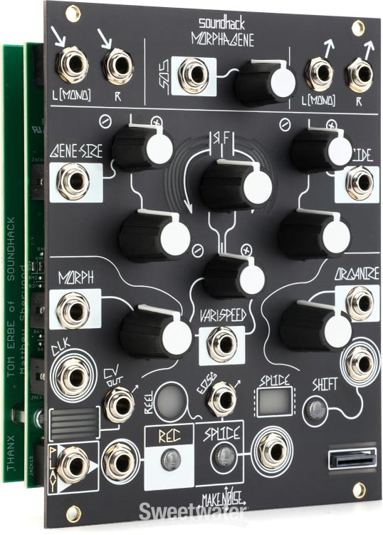 Make Noise Morphagene Sample Manipulation Eurorack Module | Sweetwater 