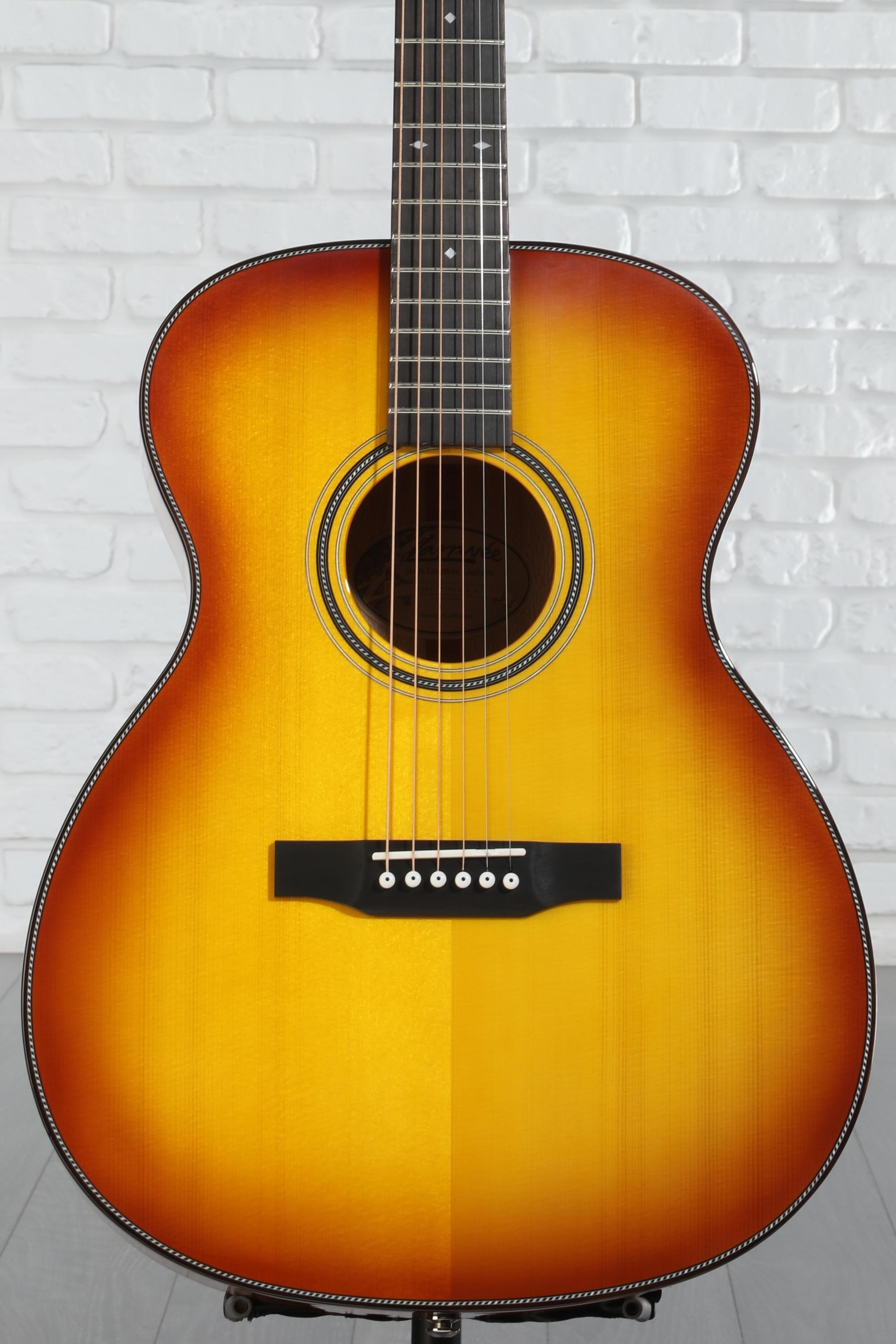 Larrivee OM-44 Silver Oak Acoustic Guitar- Ice Tea Burst