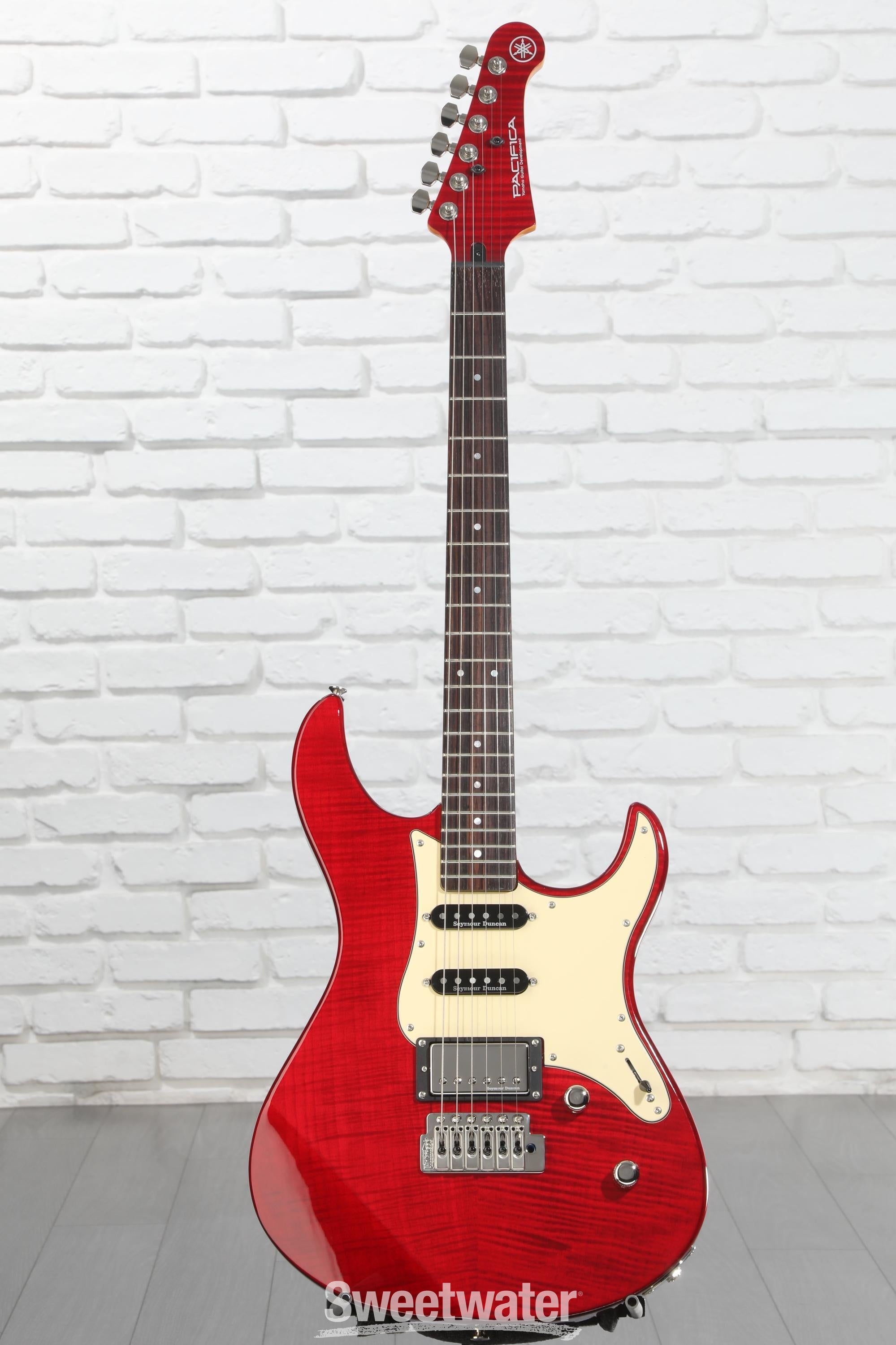 Yamaha PAC612VIIFMX Pacifica Electric Guitar - Fired Red | Sweetwater