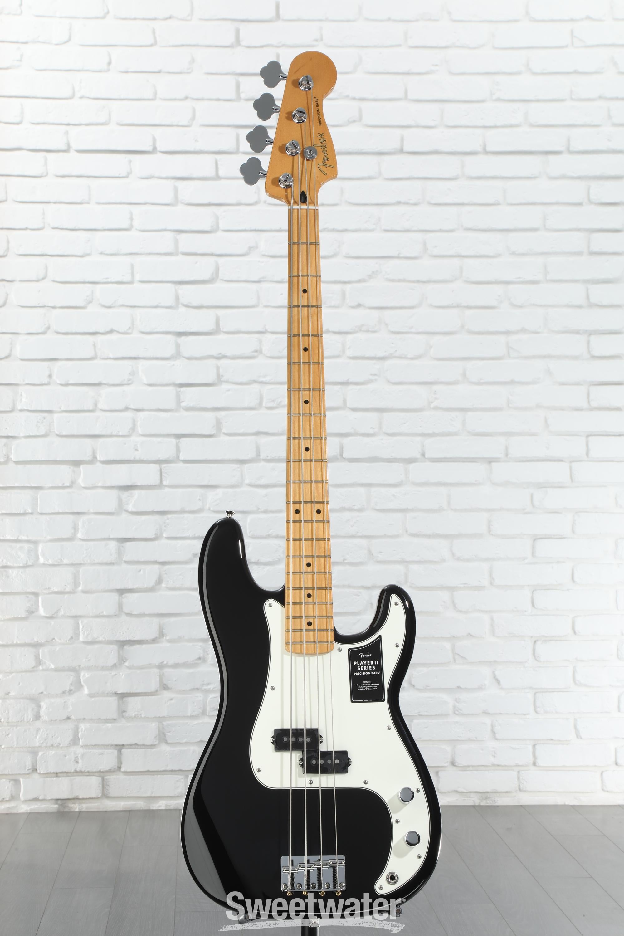 Fender Player II Precision Bass Guitar - Black | Sweetwater