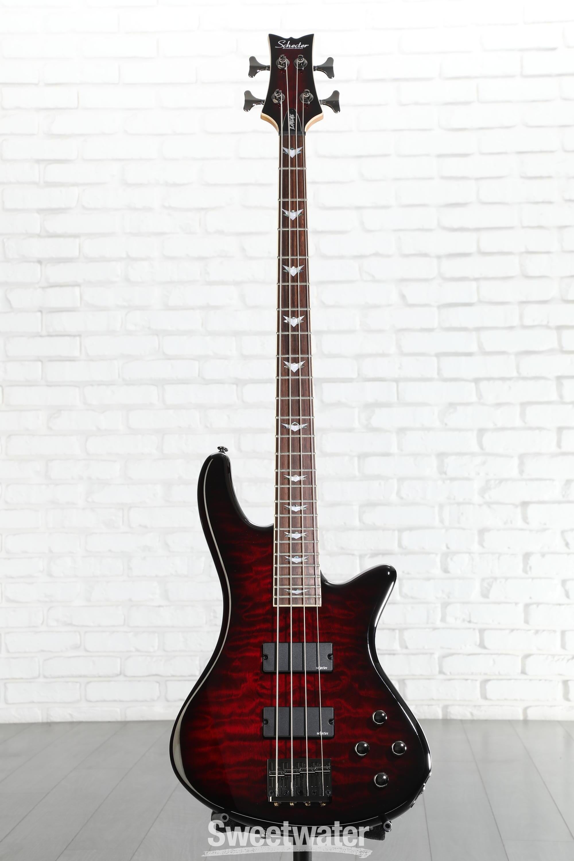 Schecter Stiletto Extreme 4 Bass Guitar - Black Cherry Reviews