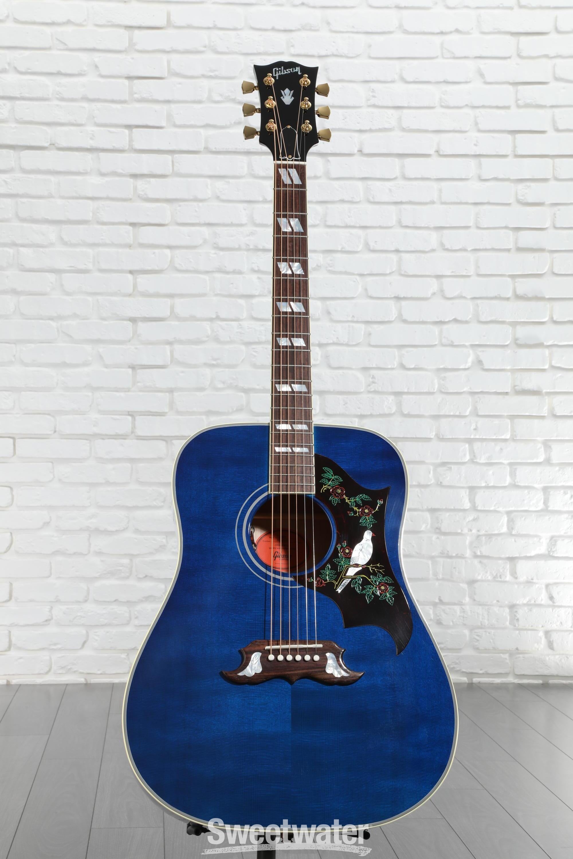 Gibson Acoustic Dove Quilt Acoustic-electric Guitar - Viper Blue