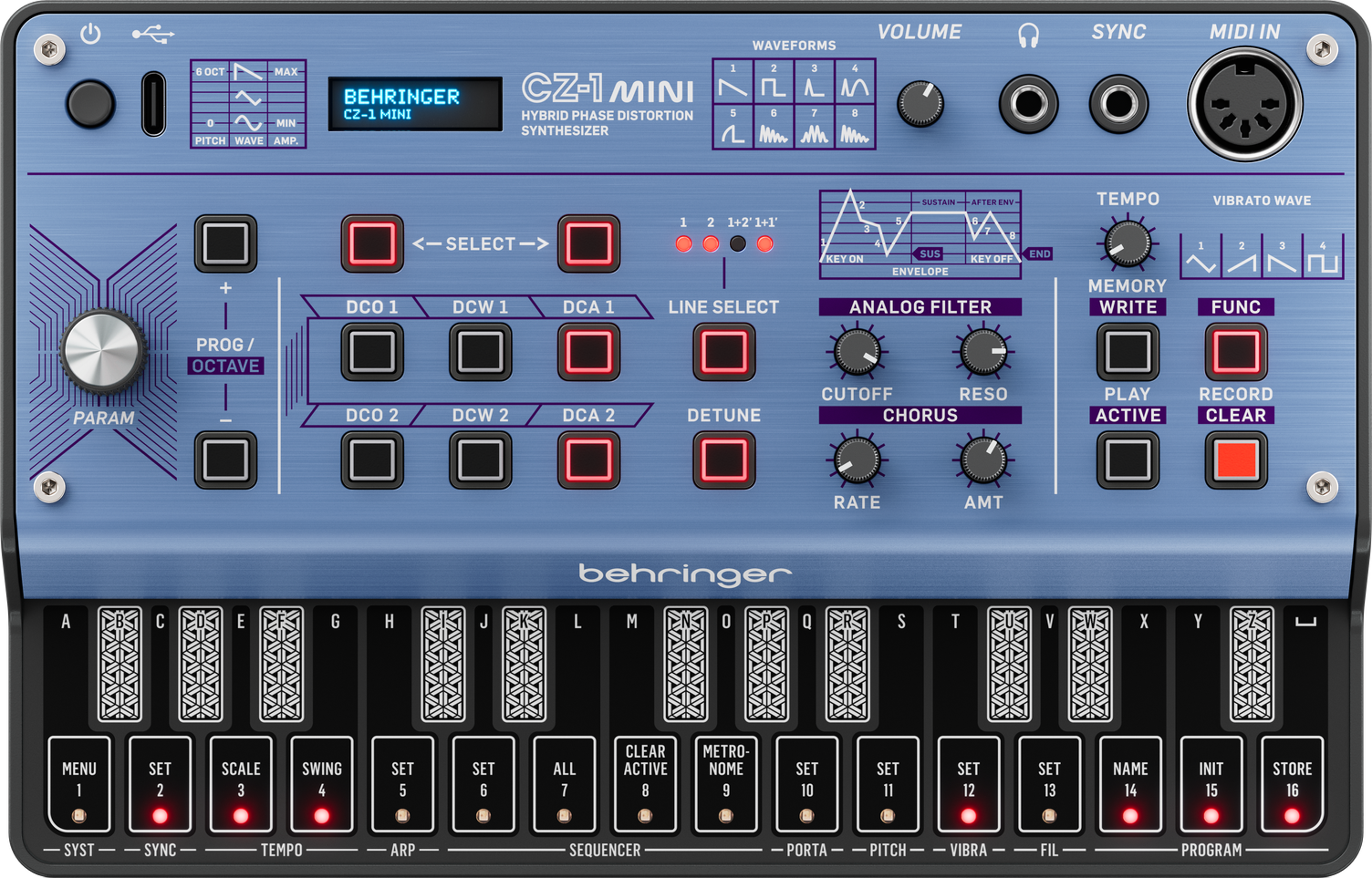 Behringer CZ-1 Mini Hybrid Phase Distortion Synthesizer | Sweetwater