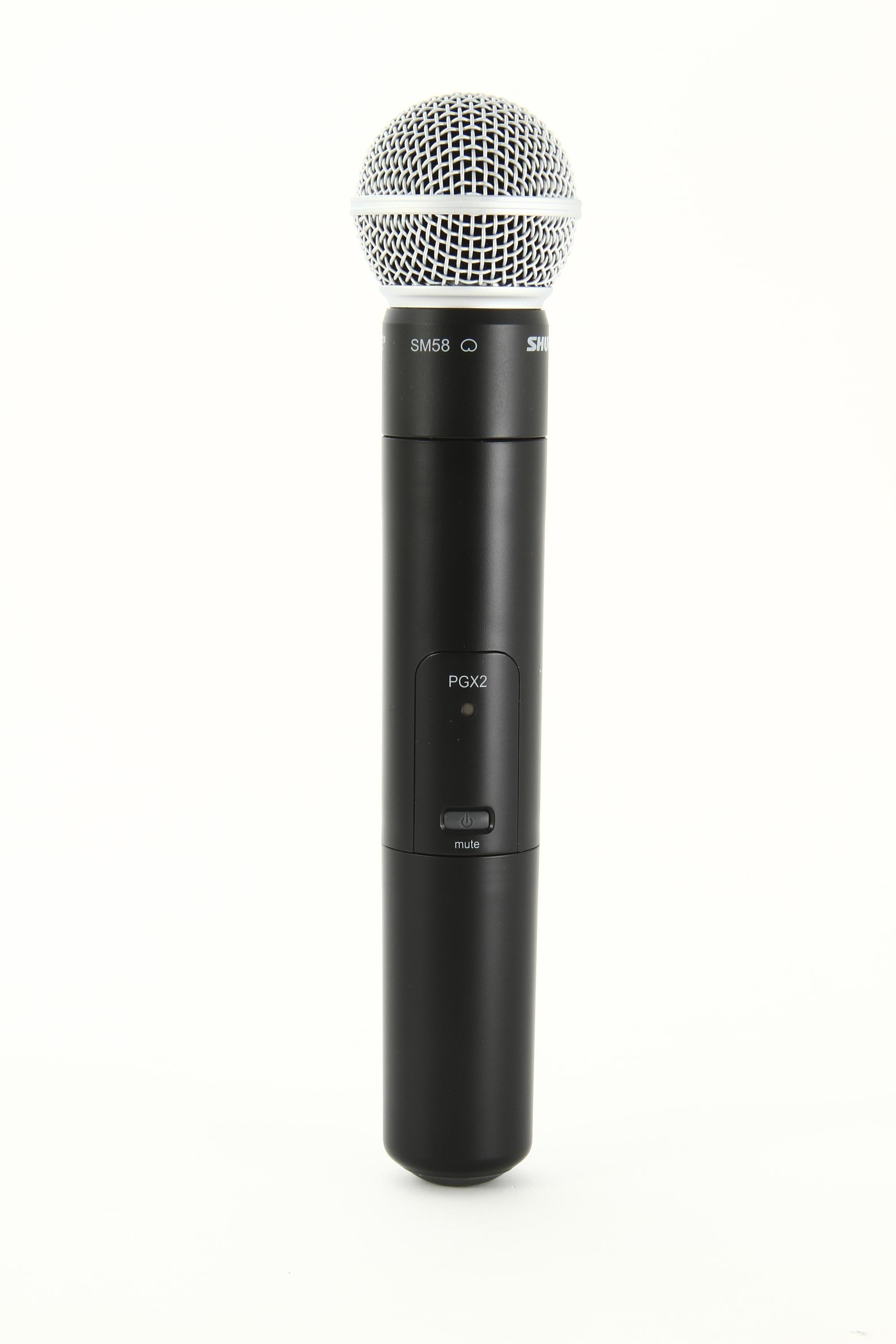 Shure PGX2/SM58 Handheld Wireless Transmitter - J6 Band, 572 Shure PGX2/SM58 Handheld Wireless Transmitter - J6 Band, 572