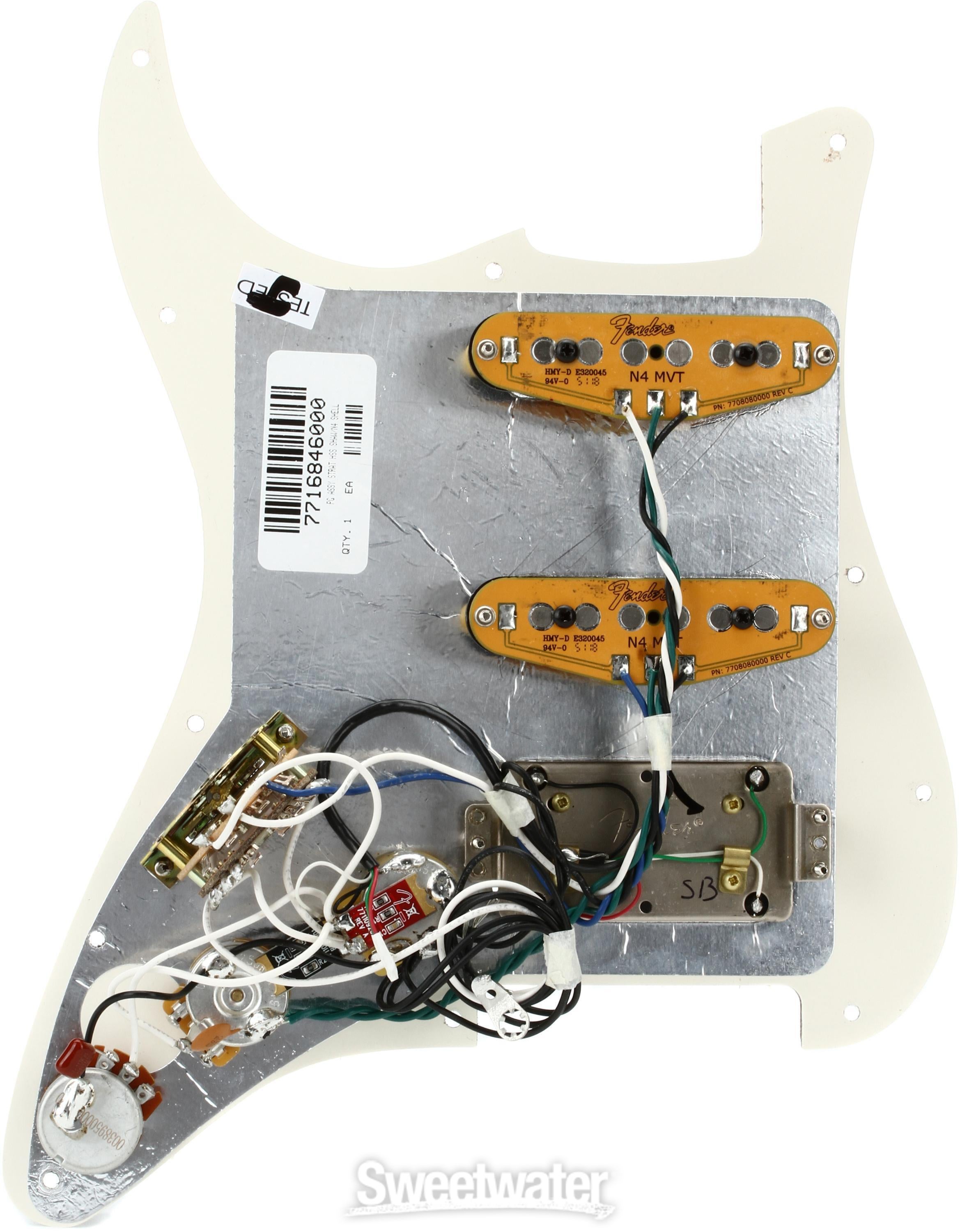 Fender Shawbucker / Gen 4 Noiseless HSS Pre-wired Stratocaster 