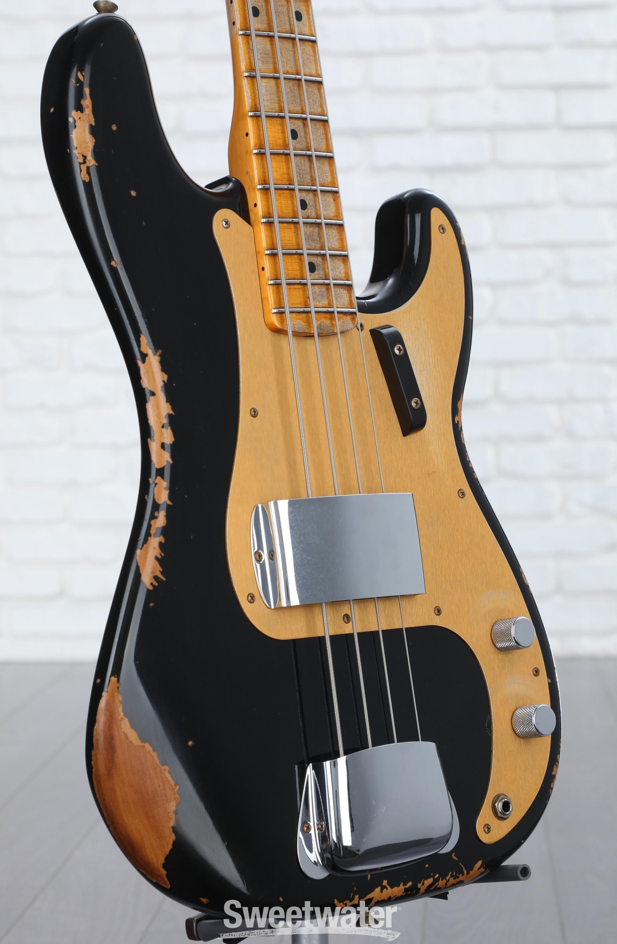 Fender Custom Shop '58 Precision Bass Heavy Relic - Aged Black