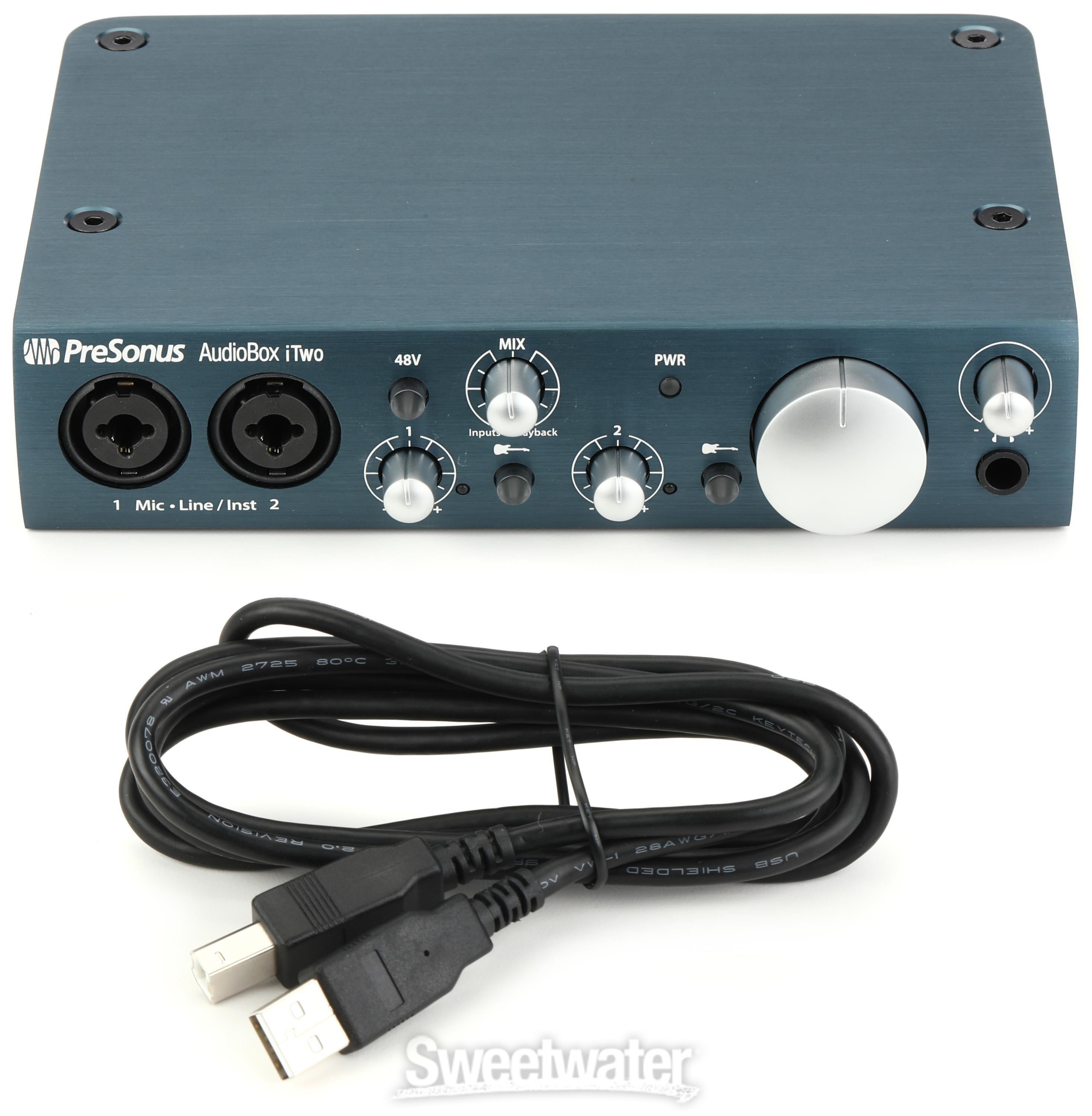 PreSonus AudioBox iTwo USBオーディオインターフェース 2インチ/2出力 XLR/TRSコンボ入力 Studio One  Artist DAWソフトウェア Studio Ma 並行輸入 :B08H81RY26:realize-T24 - 通販 - Yahoo!ショッピング  - テレビ、オーディオ、カメラ