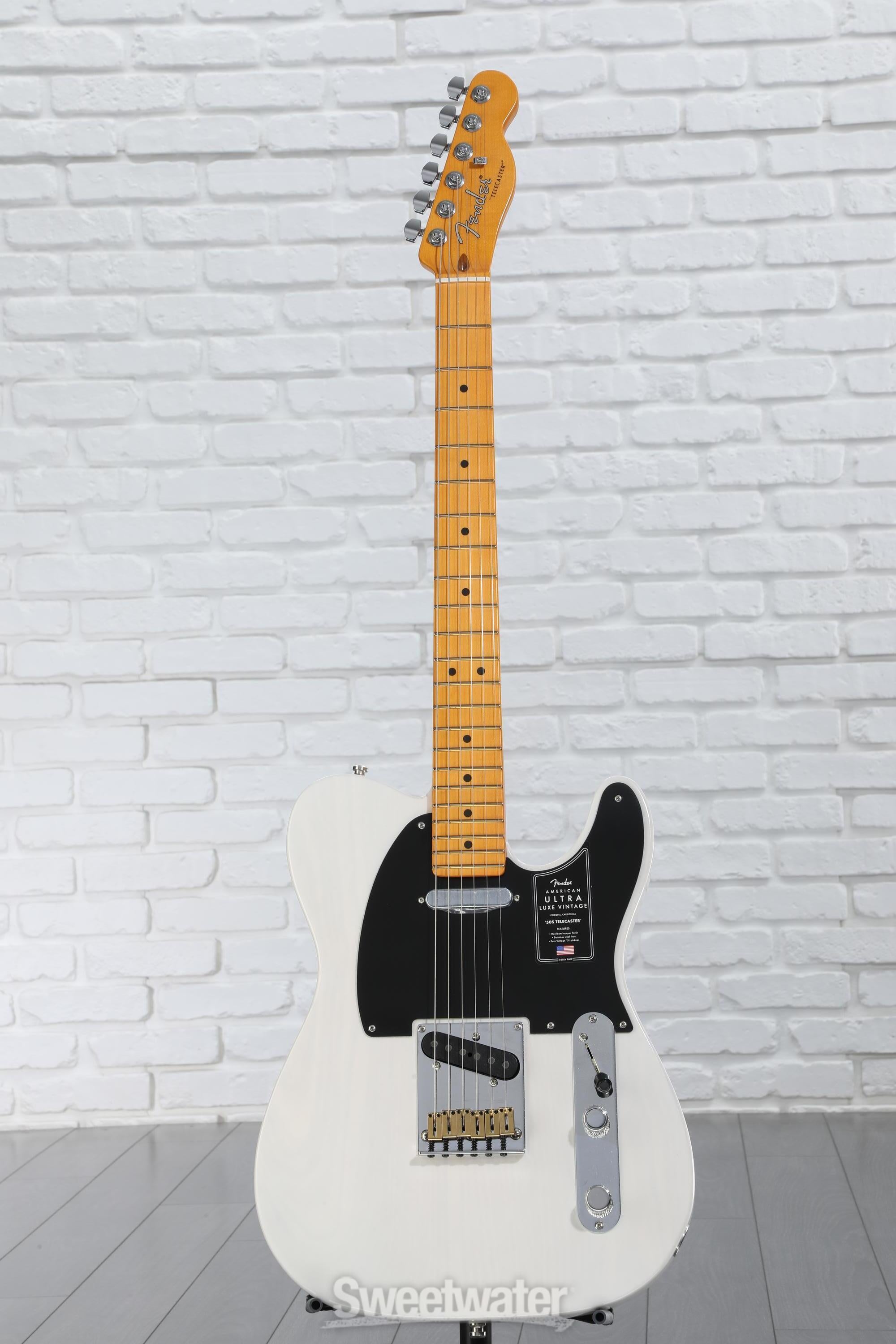 Fender American Ultra Luxe Vintage '50s Telecaster Electric Guitar - White Blonde, Heirloom Lacquer