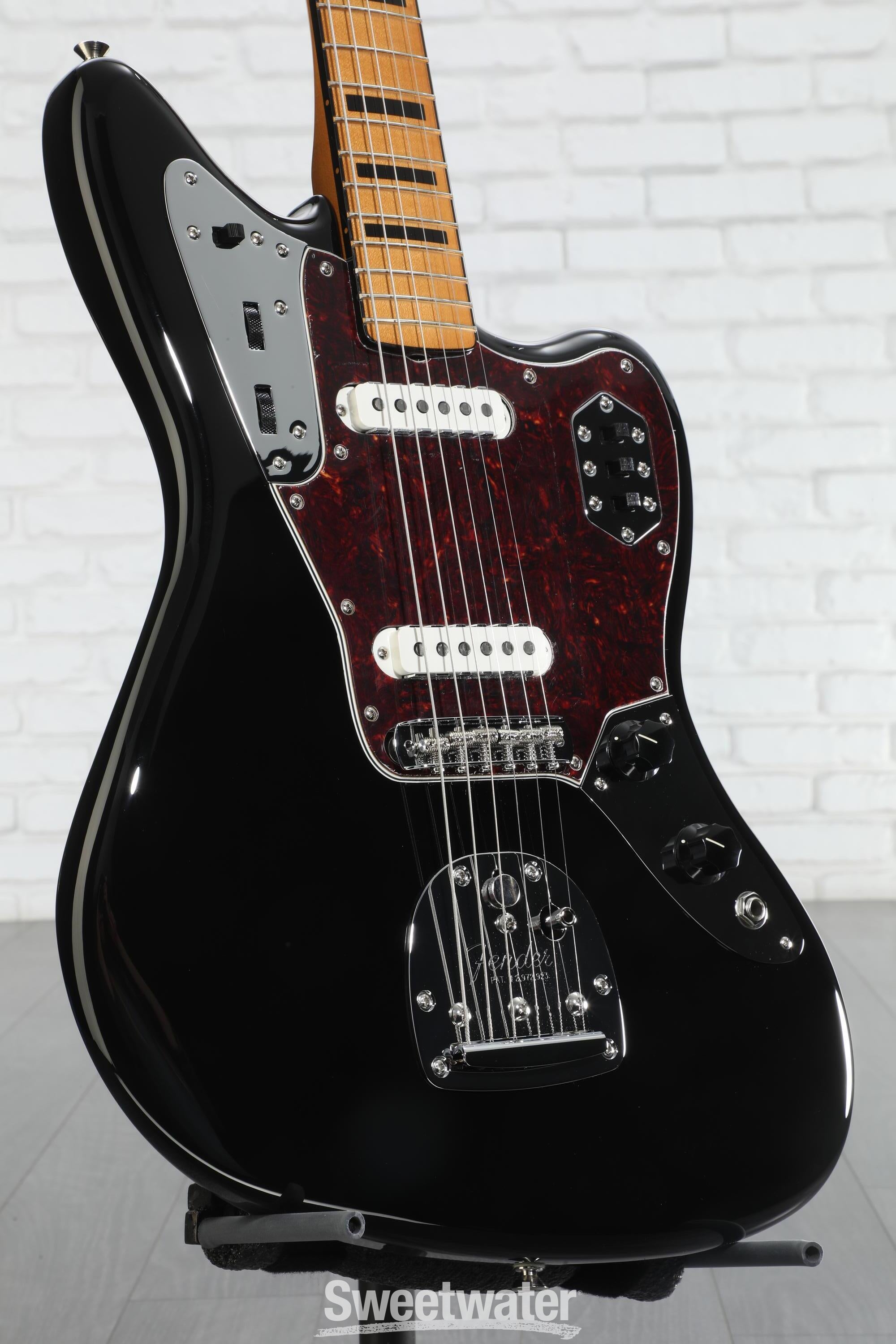 Fender Vintera II '70s Jaguar Electric Guitar - Black | Sweetwater