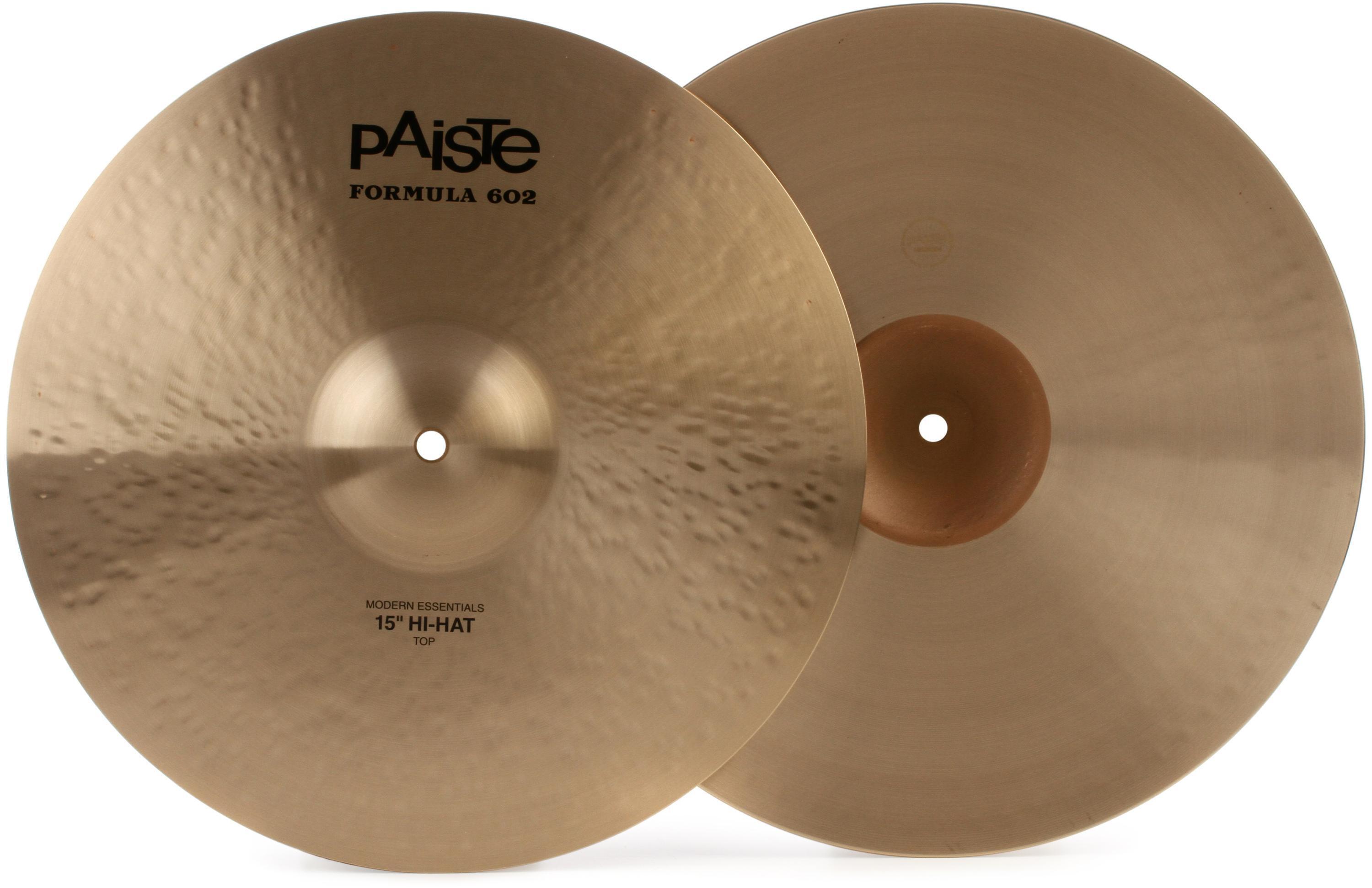 Paiste 15 inch Formula 602 Modern Essentials Hi-hat Cymbals 