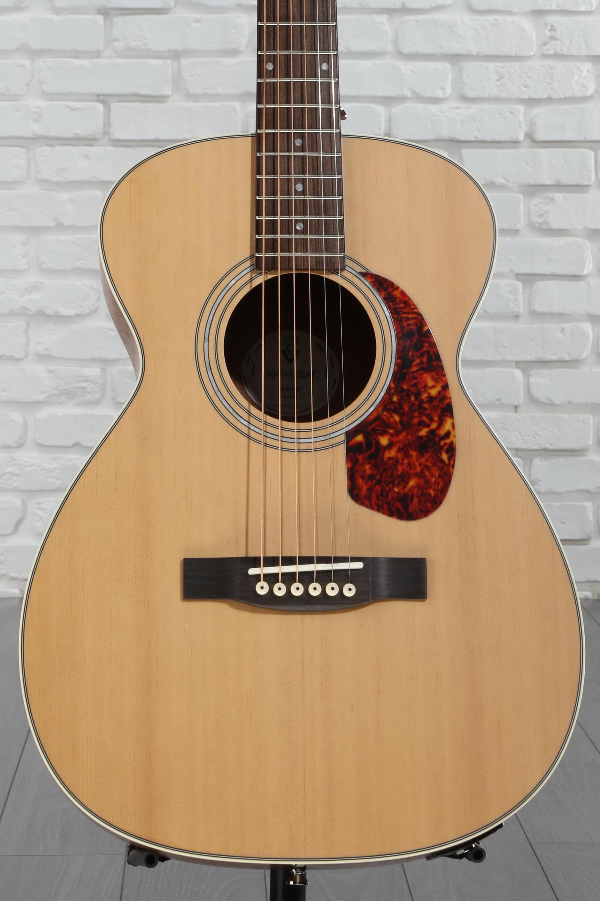 Guildギルド M-240E アコースティックエレクトリックギター Amazon.com: Guild Guitars M-240E Small Body Acoustic Guitar