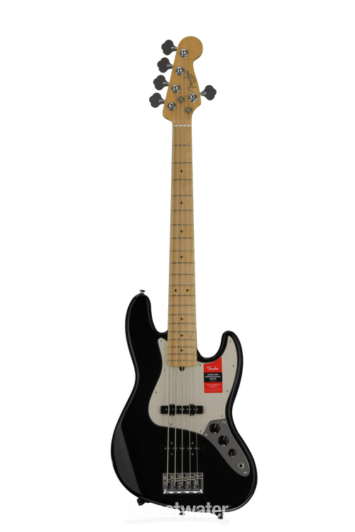 Fender American Professional Jazz Bass V - Black with Maple Fingerboard