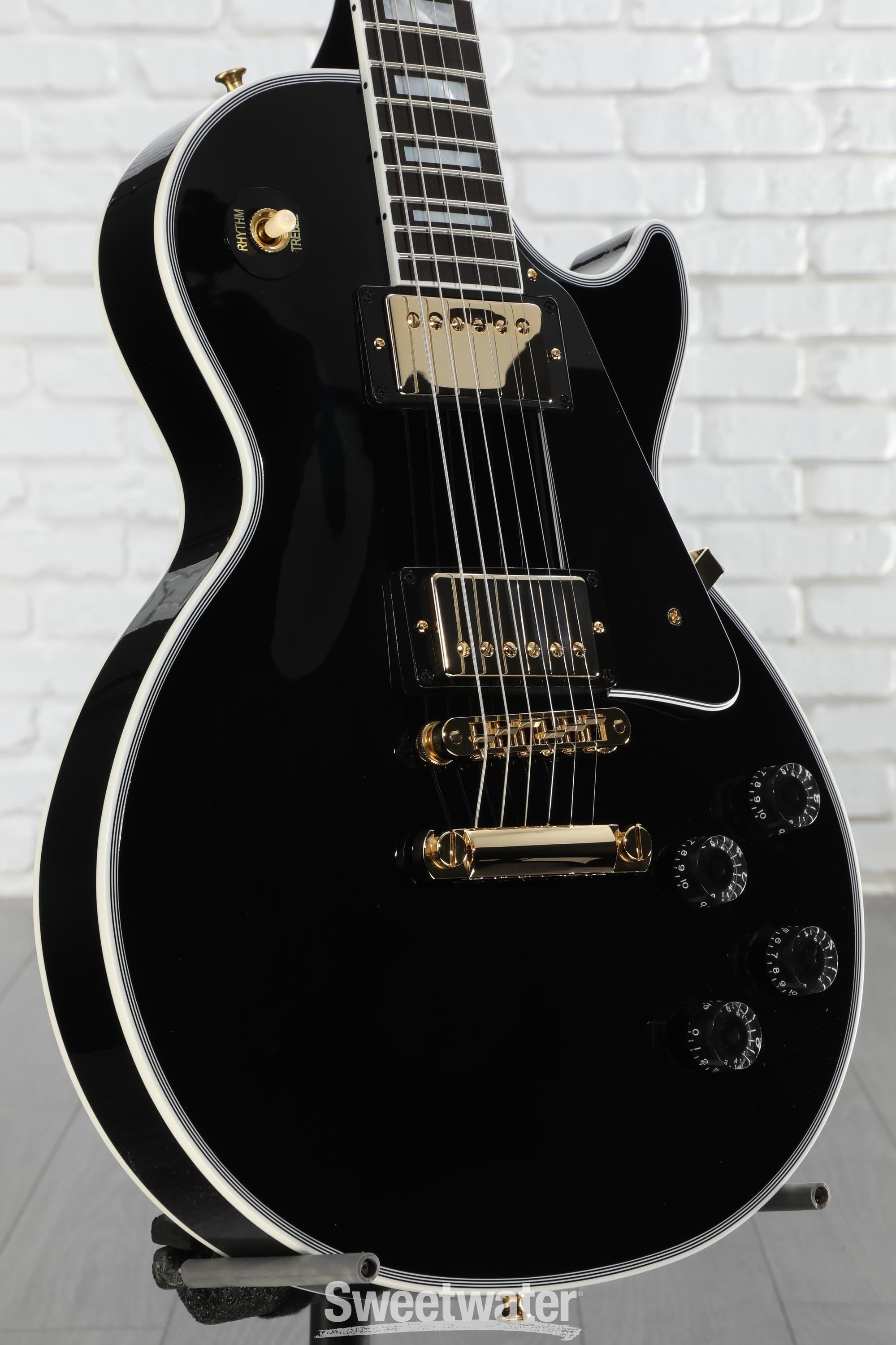 Gibson Custom Les Paul Custom Electric Guitar - Ebony, Ebony