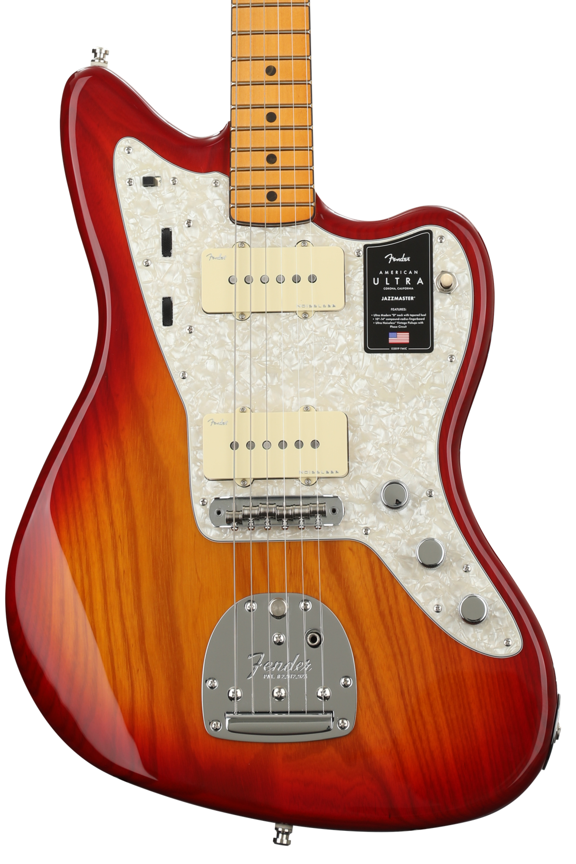 Fender American Ultra Jazzmaster - Plasma Red Burst with Maple
