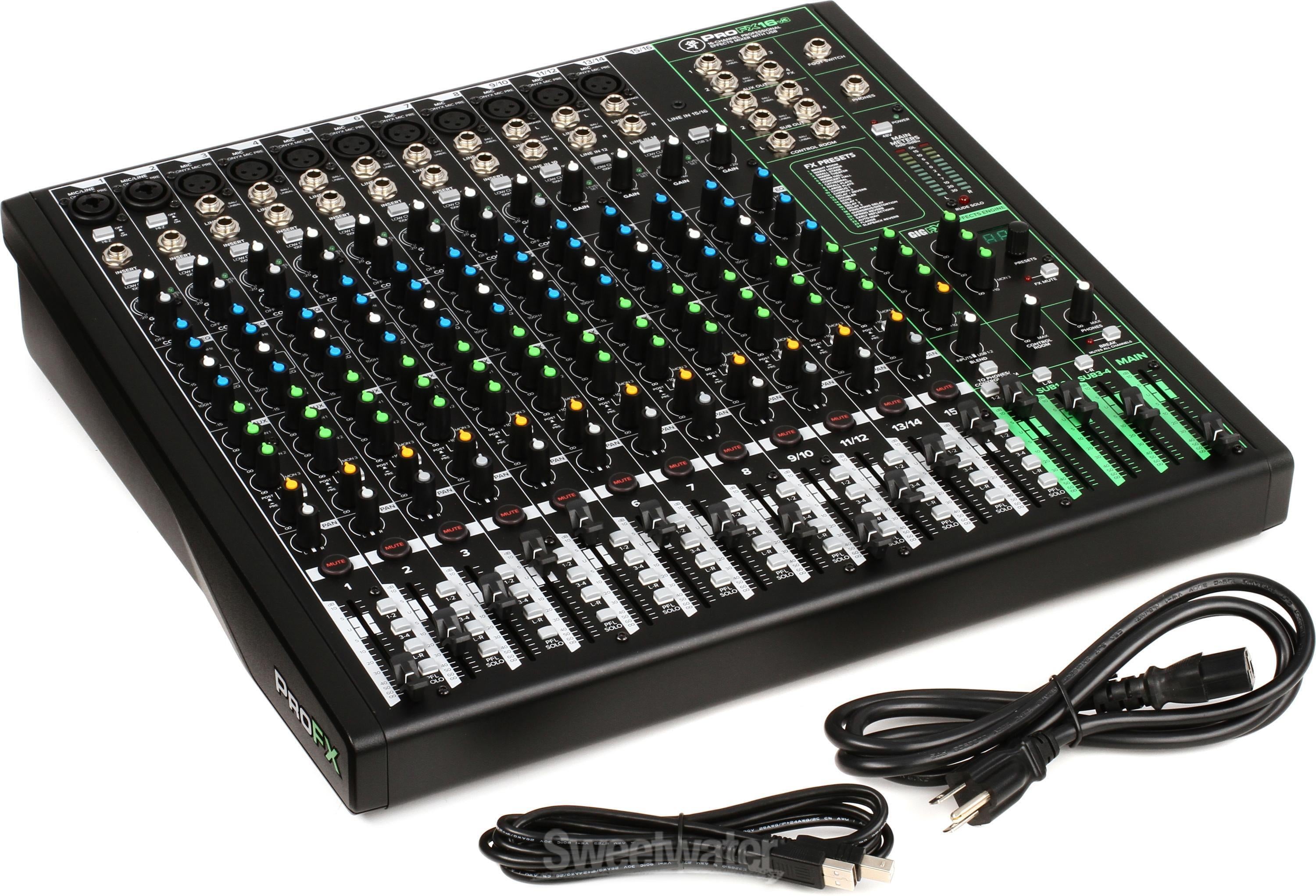 Mackie ProFX16v3 16-channel Mixer with USB and Effects | Sweetwater