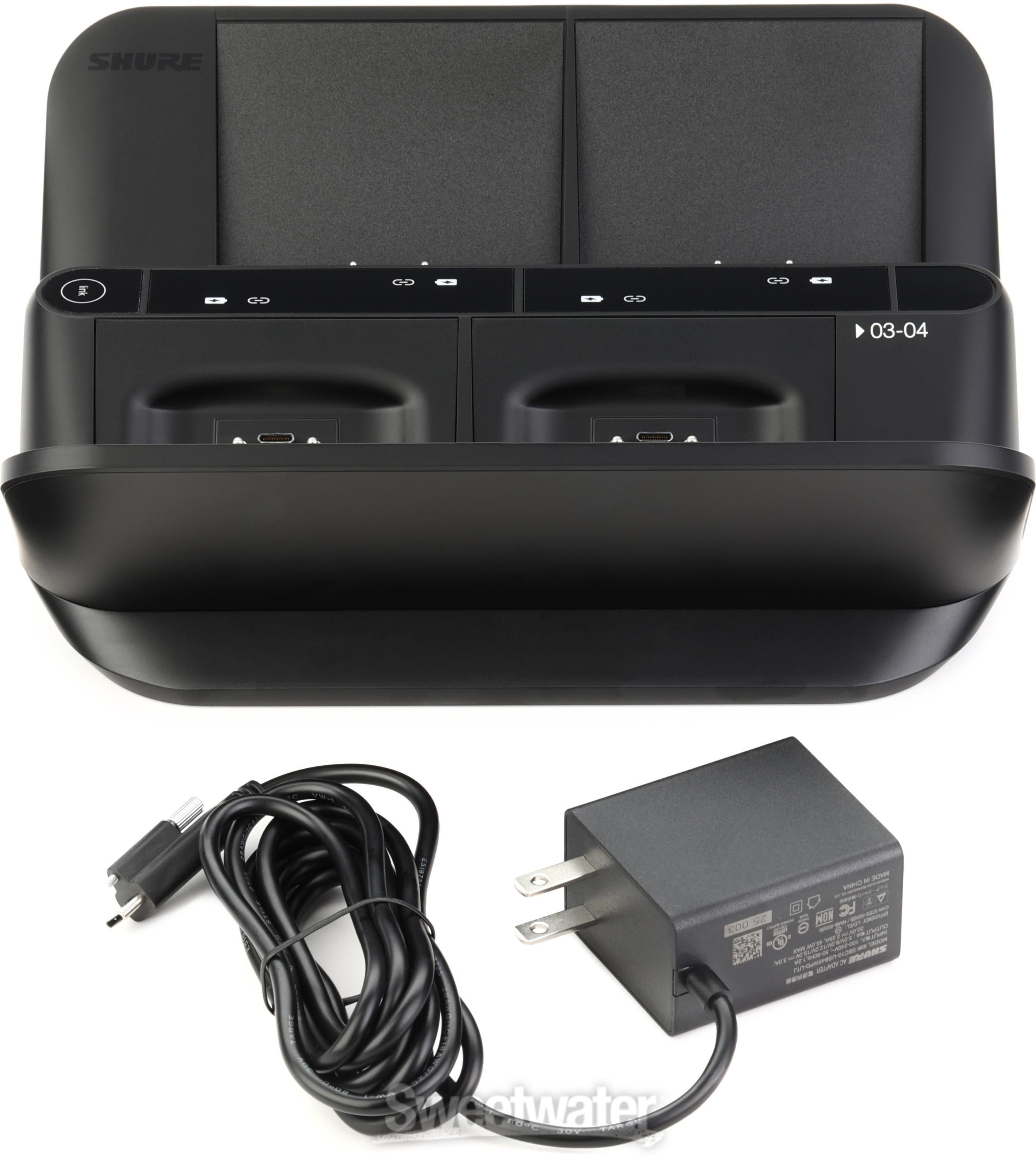 SHURE シュア MXWNCS4 4ポート ネットワーク充電ステーション MXWNCS4 - Networked Charging Station - Shure USA