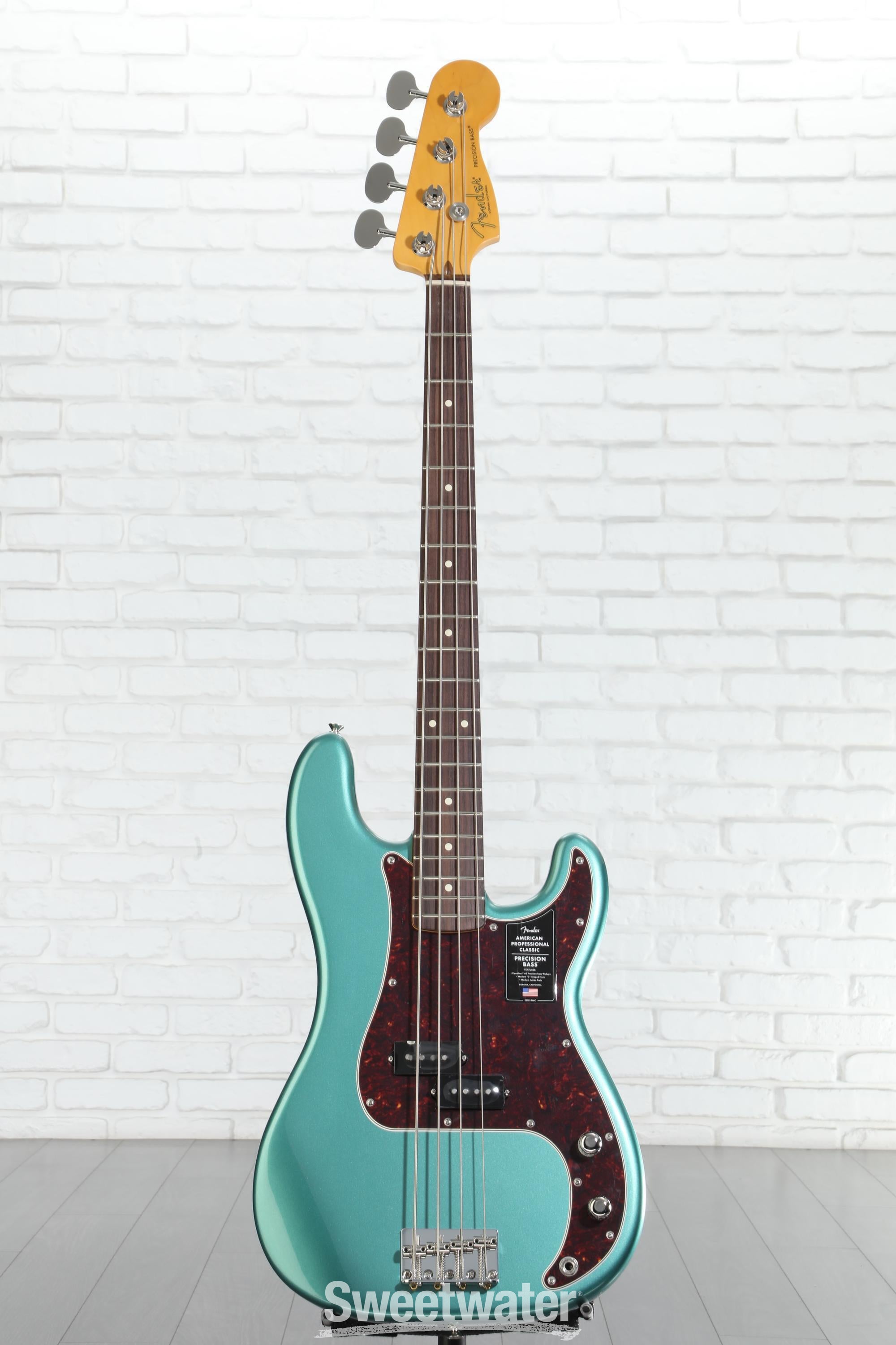 Fender American Professional Classic Precision Bass - Faded Sherwood Green Metallic, Rosewood Fingerboard