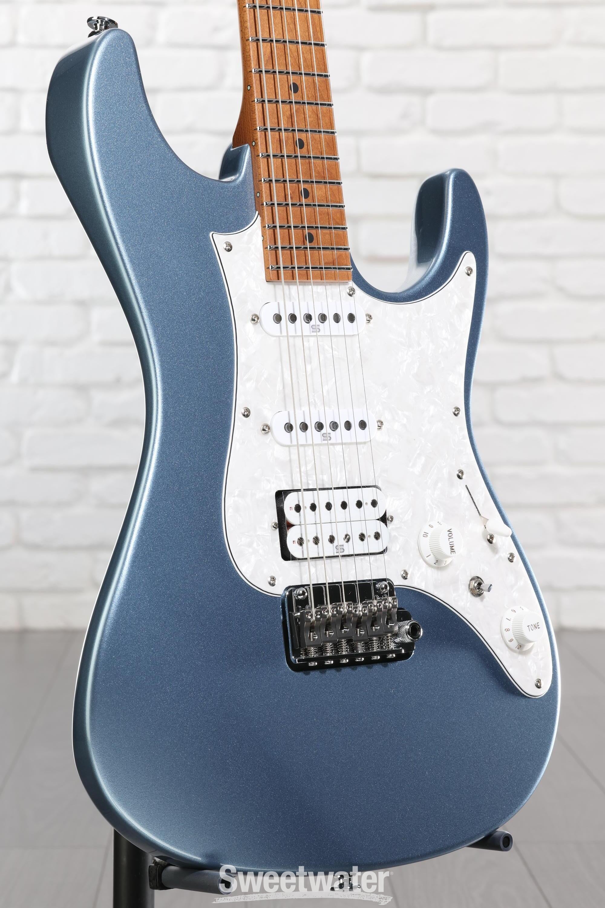 Ibanez Prestige AZ2204 - Ice Blue Metallic Reviews | Sweetwater