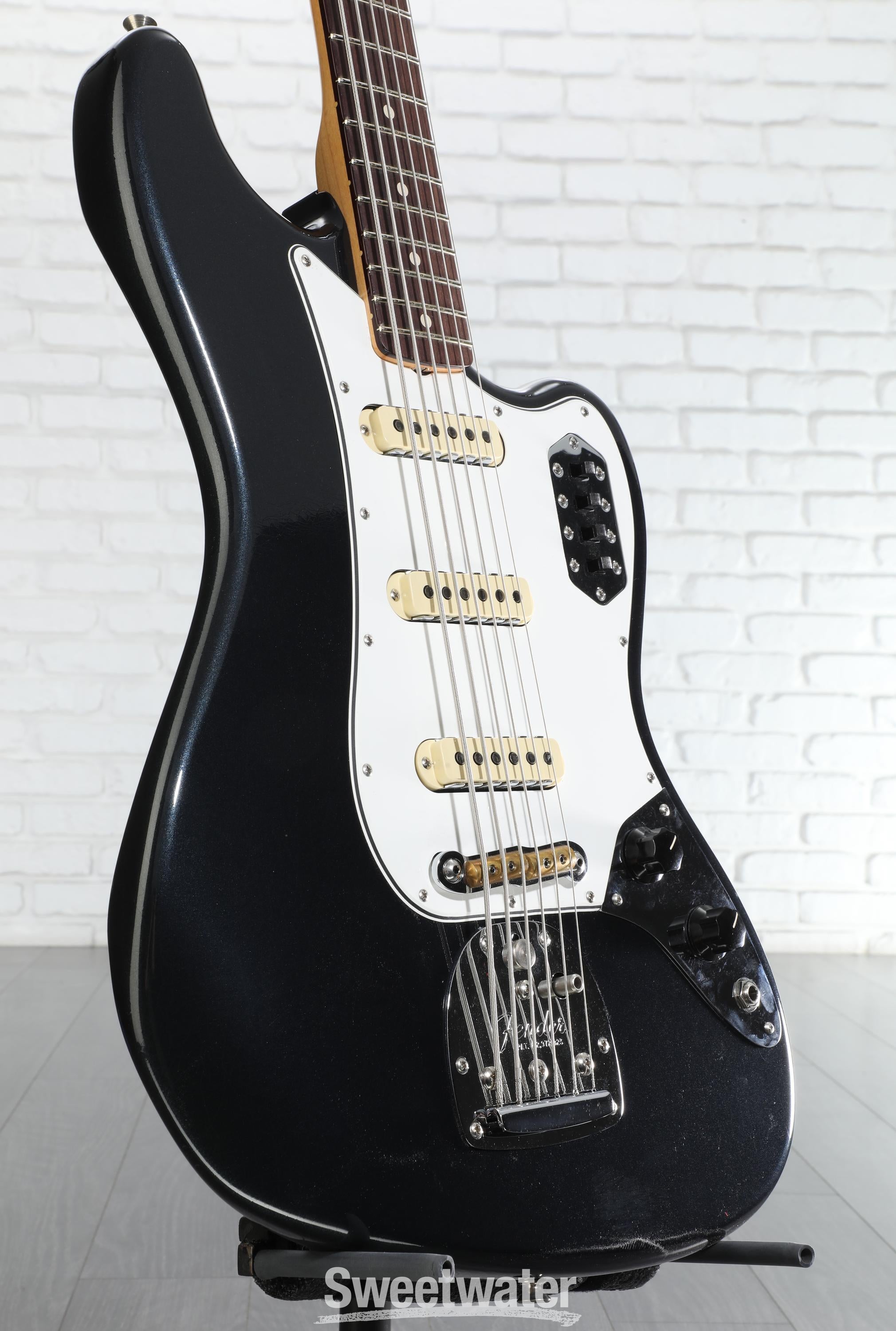 Photo of Fender Custom Shop RSD Bass VI DLX Closet Classic Electric Bass Guitar - Mercedes Blue