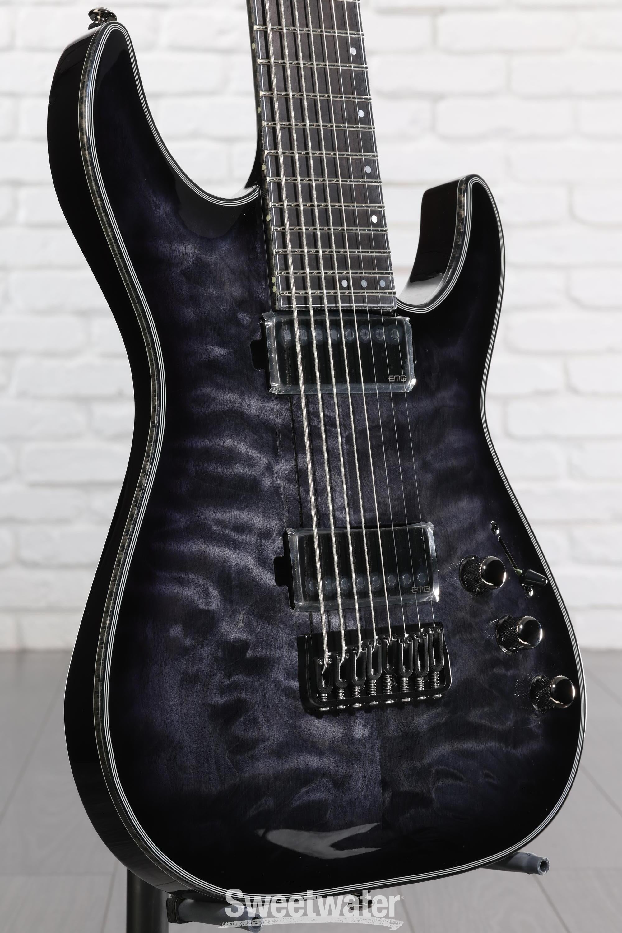 Photo of Schecter Hellraiser Hybrid C-8 Electric Guitar - Trans Black Burst