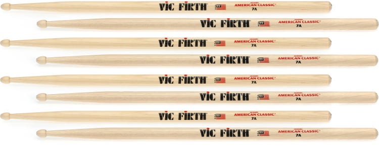 Buy Vic Firth American Classic 7AW Wood Tip Drumsticks Online