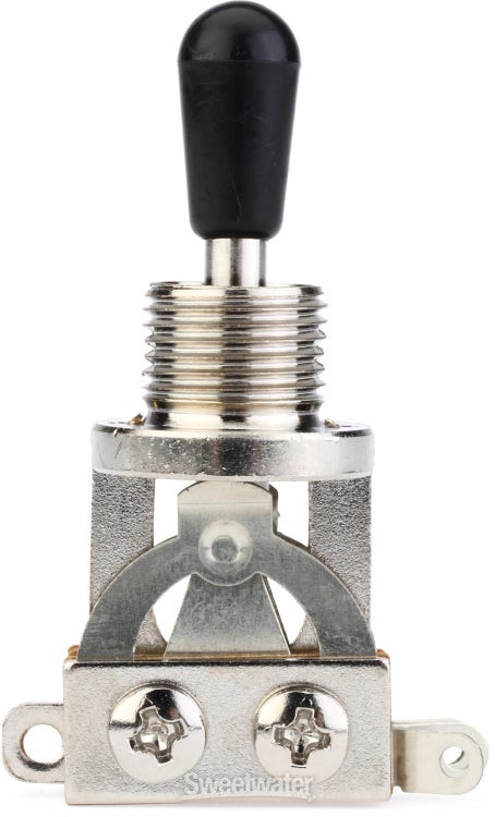 Mojotone Short 3-way Toggle Switch - Nickel
