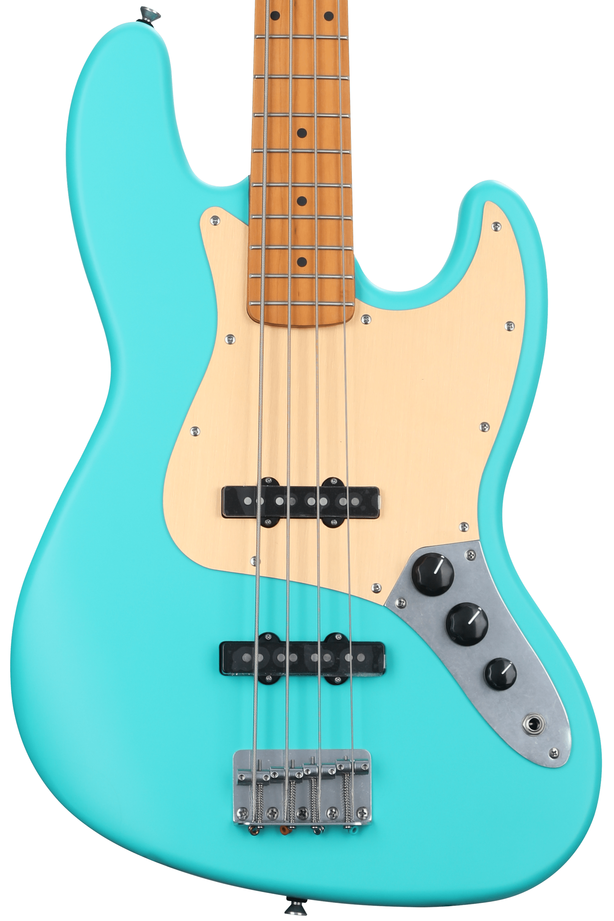 Squier 40th Anniversary Vintage Edition Jazz Bass - Satin Seafoam Green ...