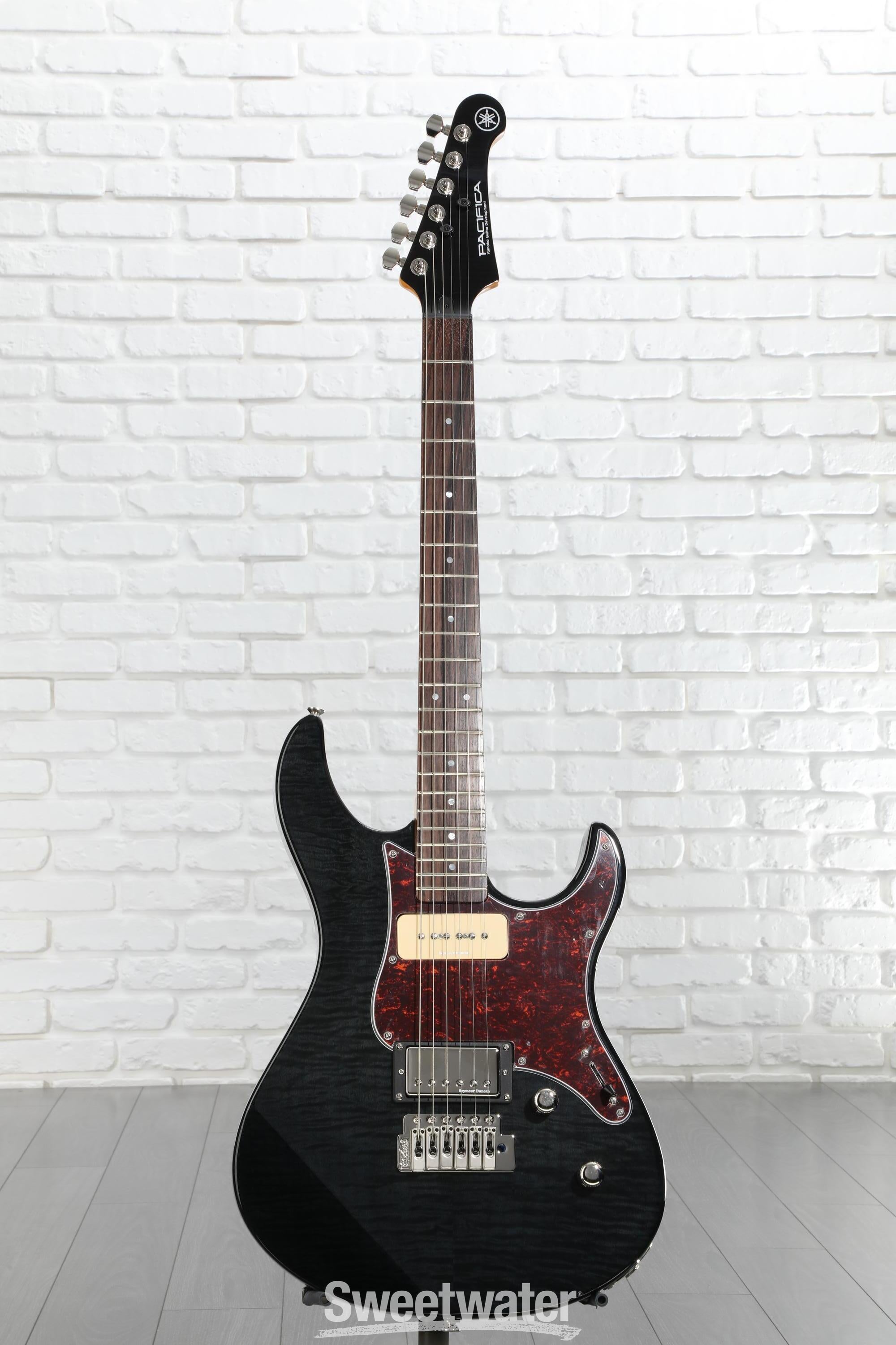 Yamaha PAC611VFM Pacifica Electric Guitar - Trans Black | Sweetwater