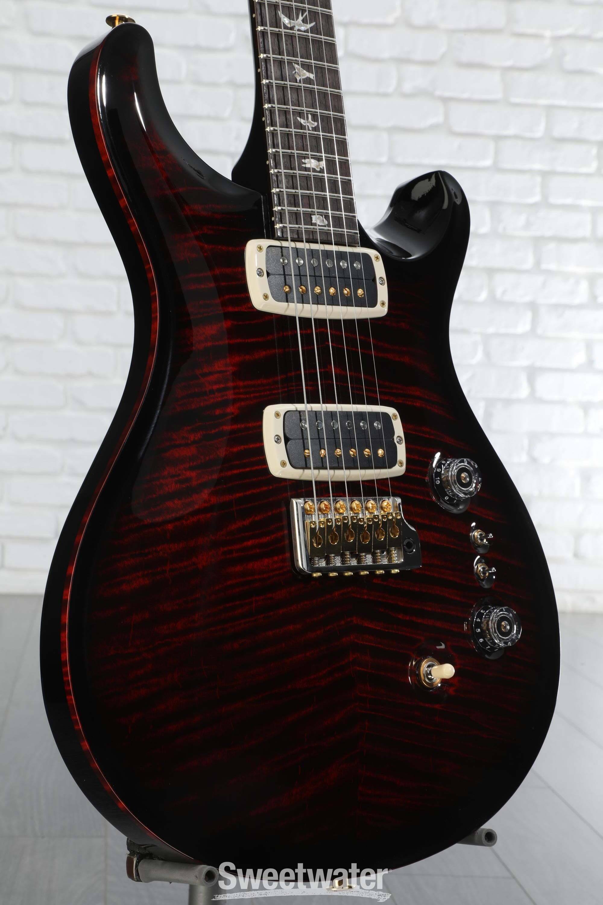 PRS Custom 24-08 10 Top Electric Guitar - Charcoal Burst