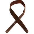 Photo of LM Products Crazyhorse Leather Guitar Strap - Brown