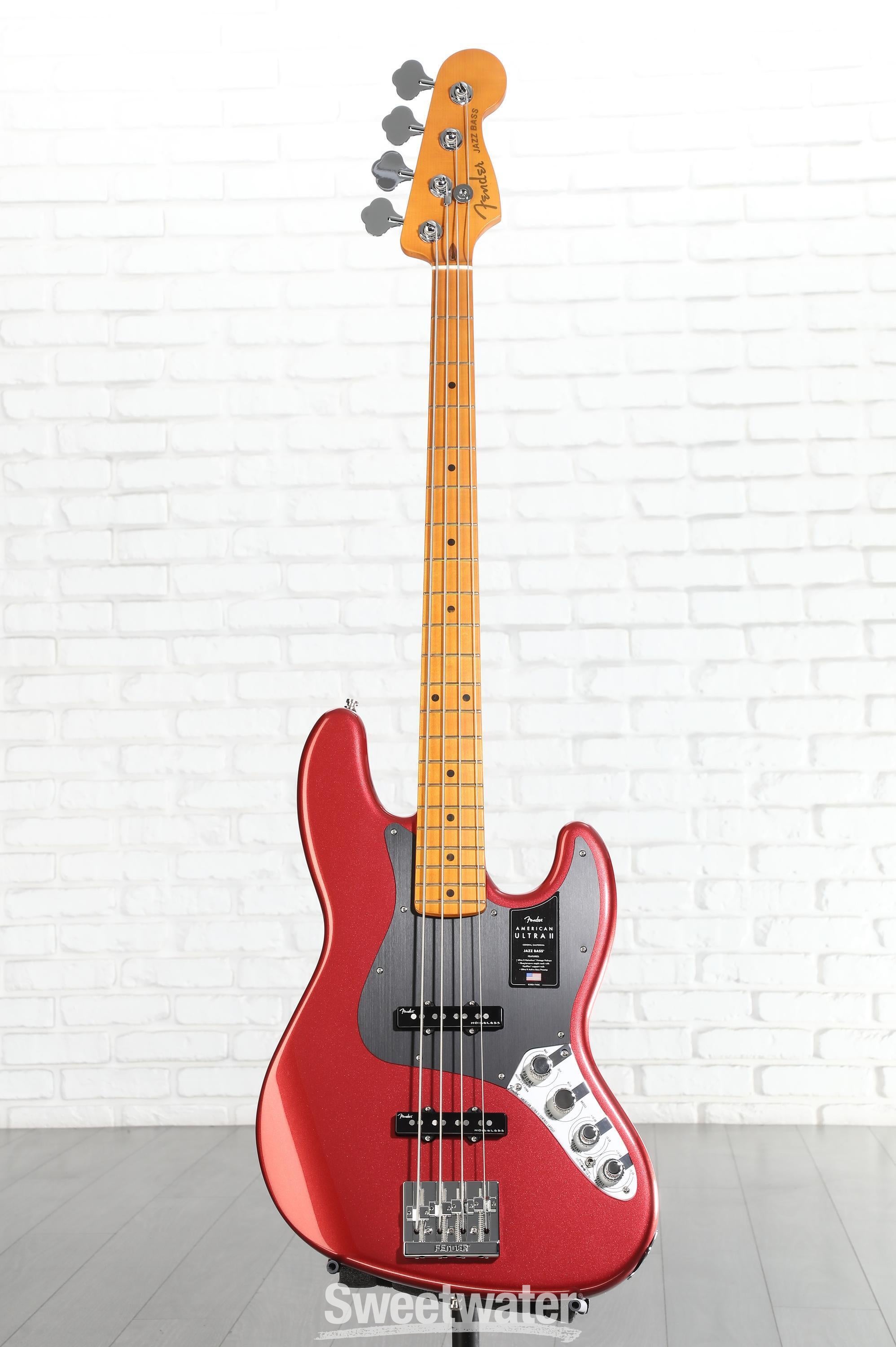 Fender American Ultra II Jazz Bass - Sinister Red, Maple