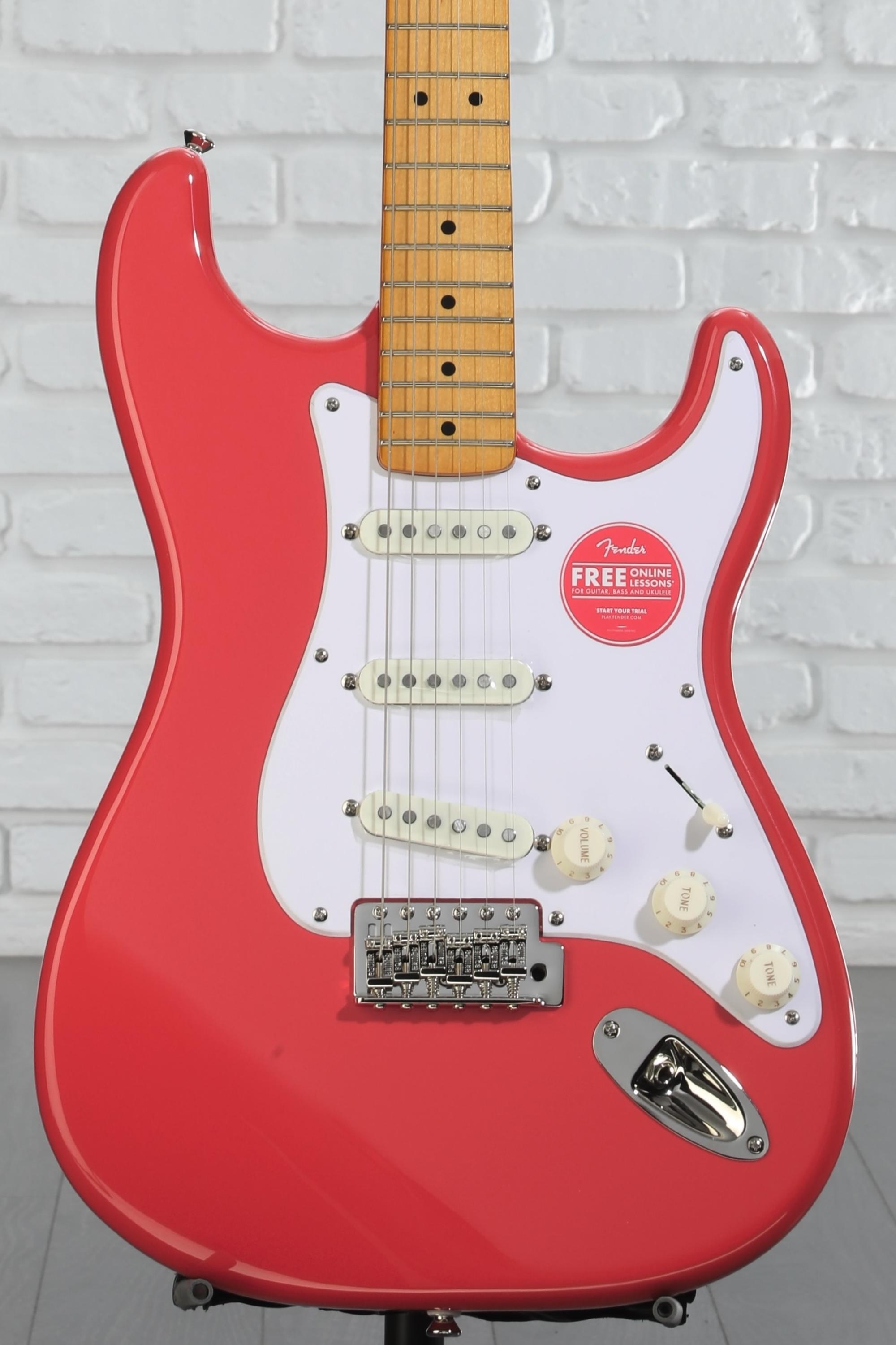 ギター squier classic vibe festa red Squier Classic Vibe '50s Stratocaster - Fiesta Red | Sweetwater