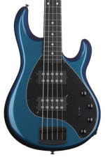Photo of Ernie Ball Music Man StingRay Special 5 HH Bass Guitar - Sapphire Iris with Ebony Fingerboard, Sweetwater Exclusive