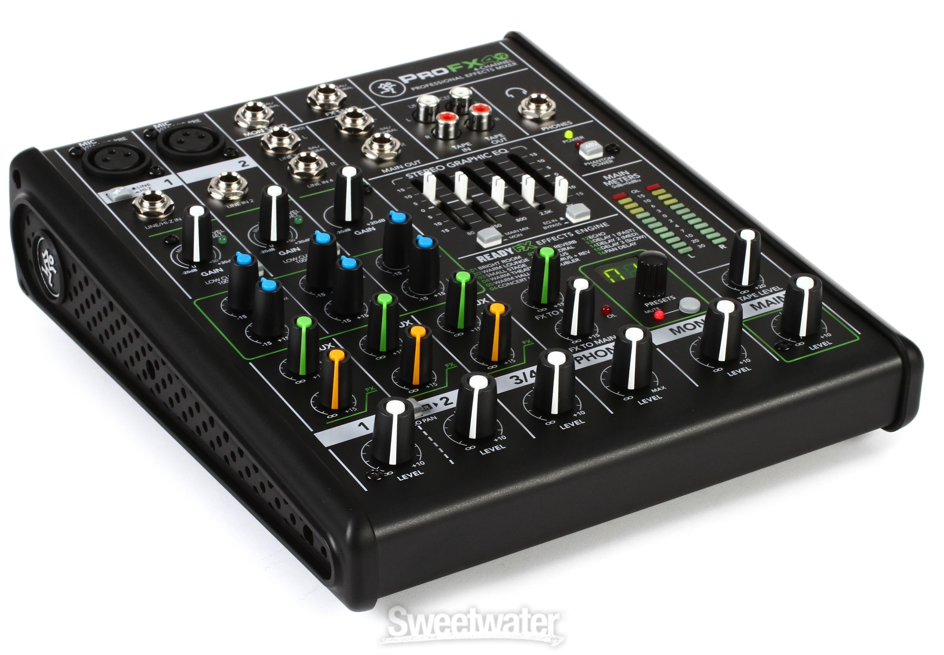 Mackie ProFX4v2 4-channel Mixer with Effects Reviews | Sweetwater