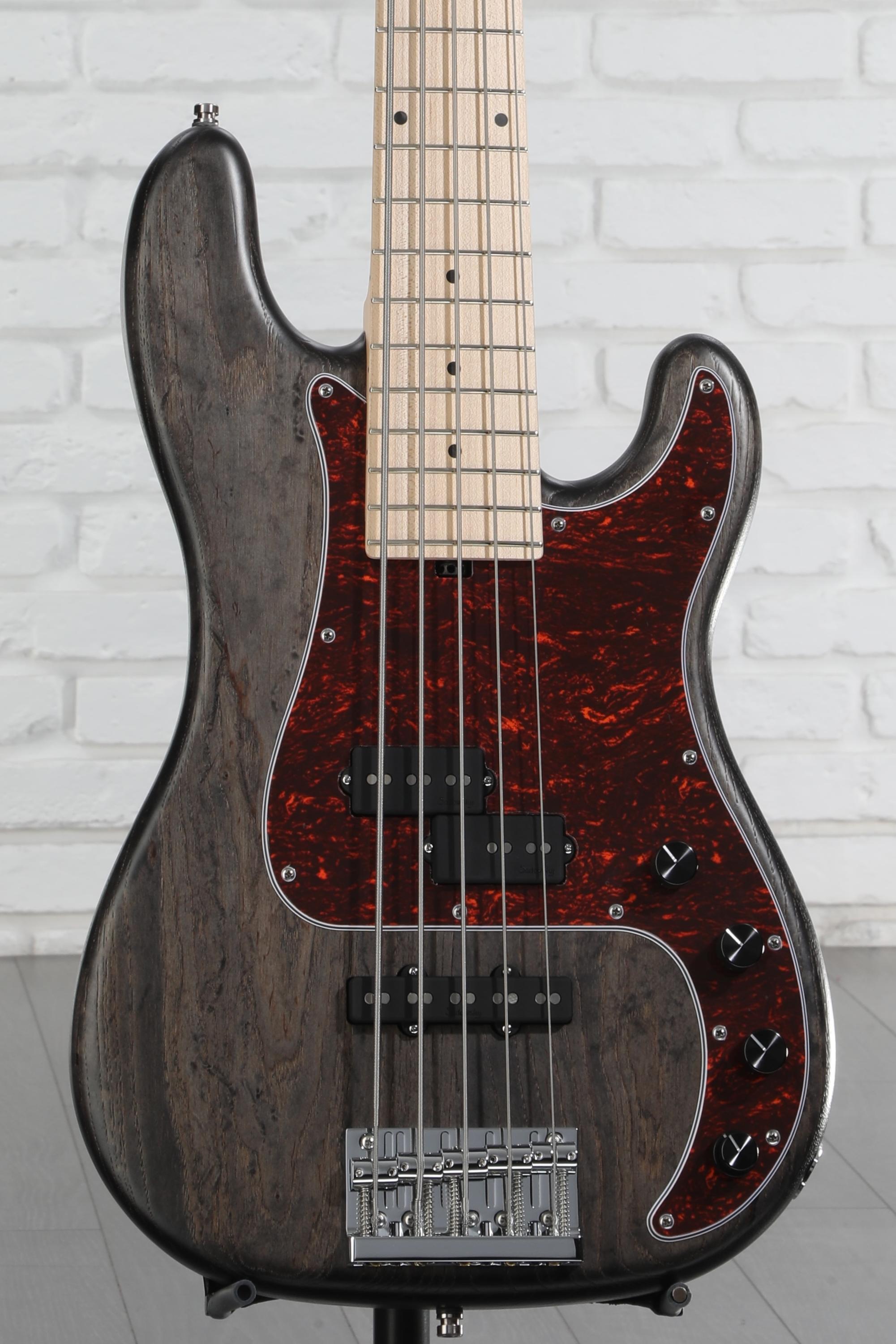 ベース Sadowsky Metroline 21 M/J5 ASH Black Sadowsky MetroLine 21-fret Hybrid P/J Bass, Swamp Ash Body