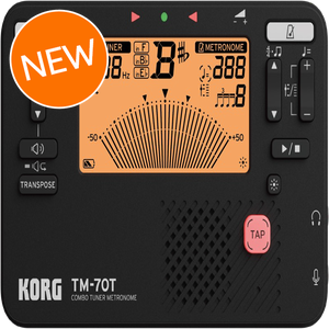 Korg TM-70 Tuner and Metronome - Black | Sweetwater