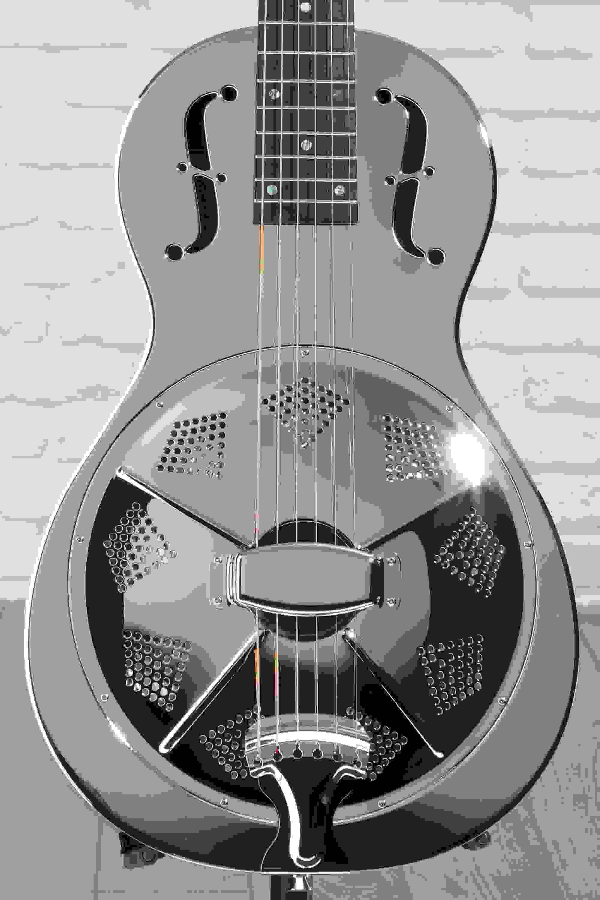 Recording King Parlor Resonator Acoustic Guitar - Nickel