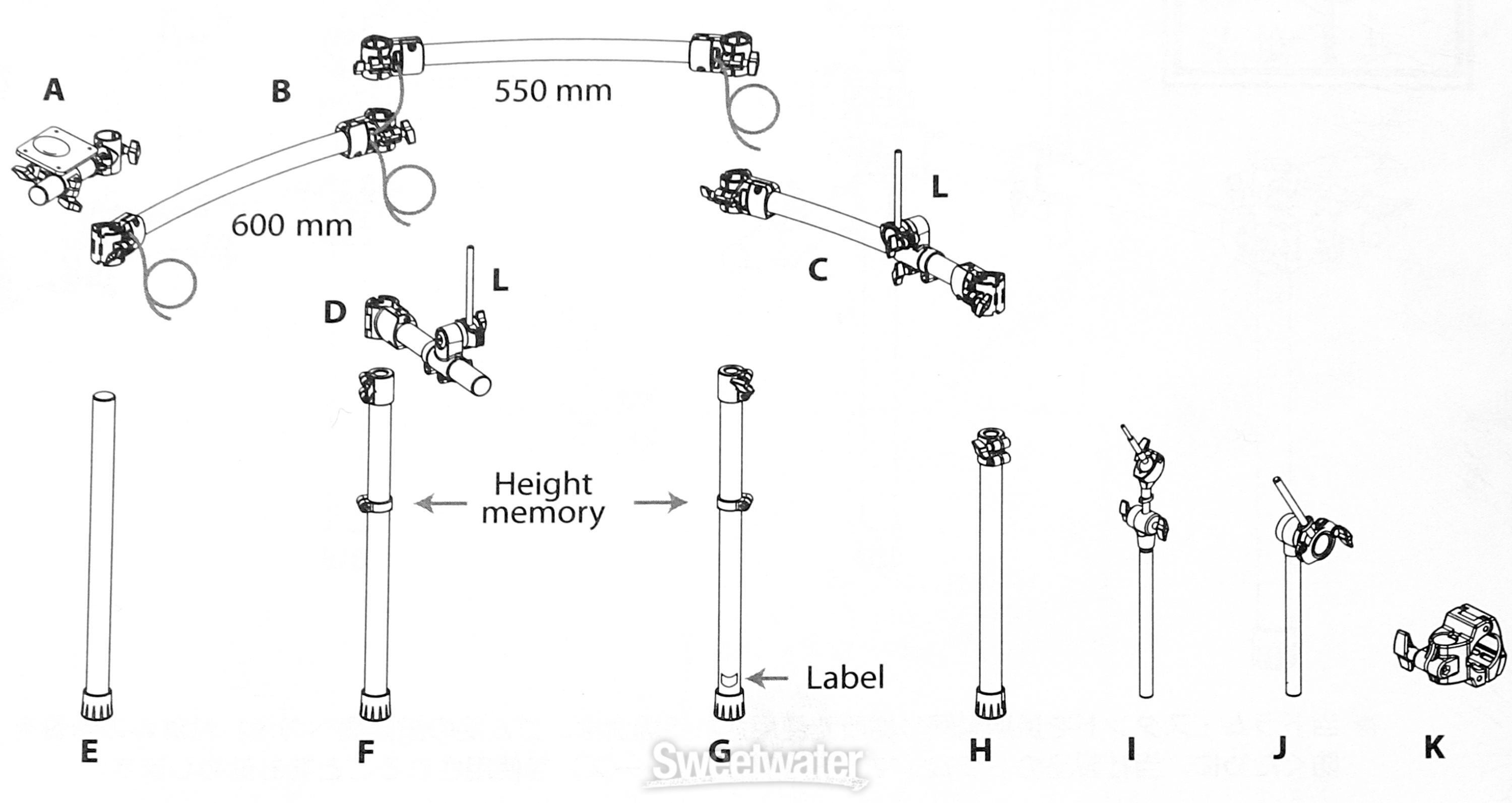 Roland MDS-12X Drum Rack Mount Stand V Drum MDS 12 – Blakes
