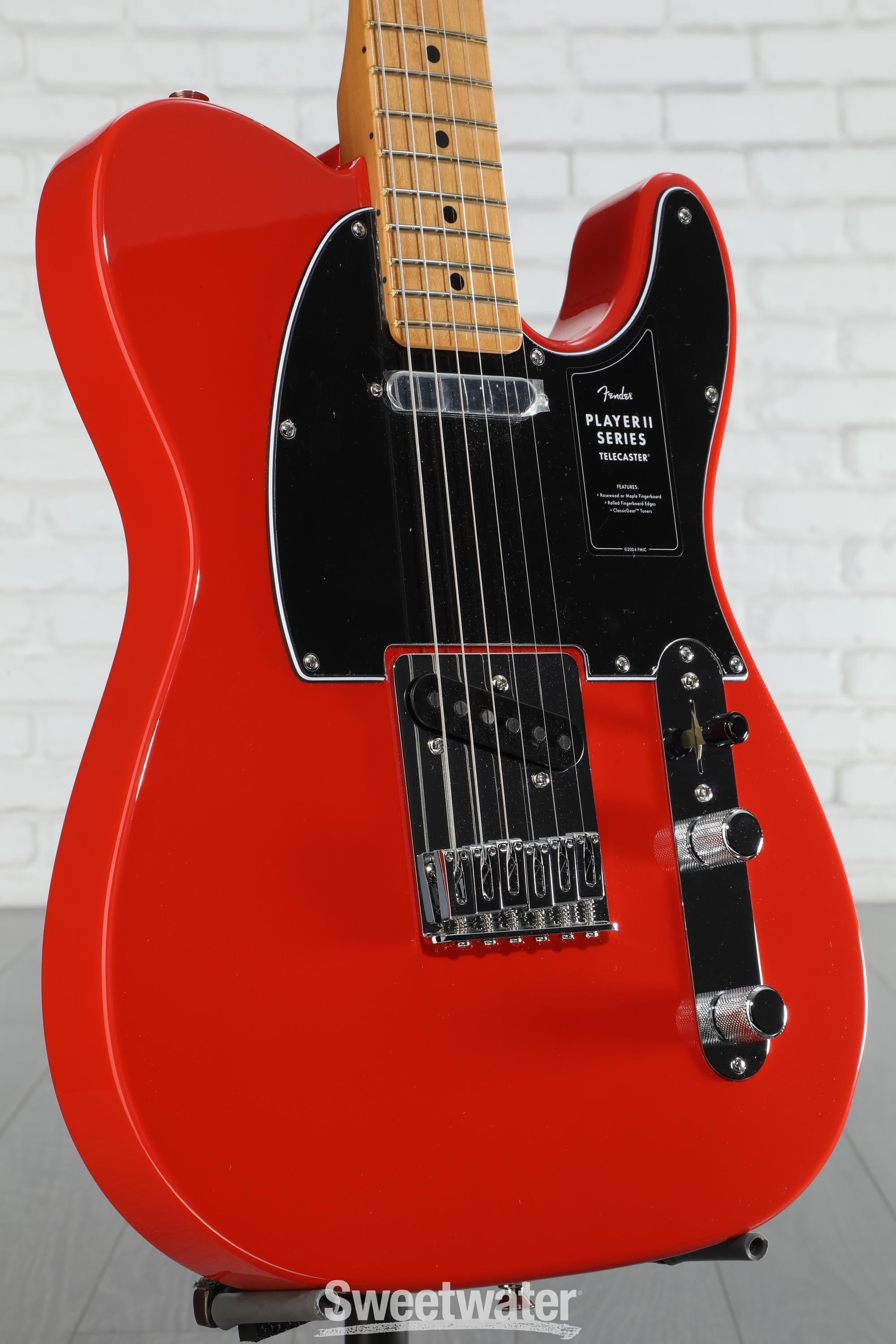 Fender Player II Telecaster Electric Guitar - Coral Red with Maple Fingerboard