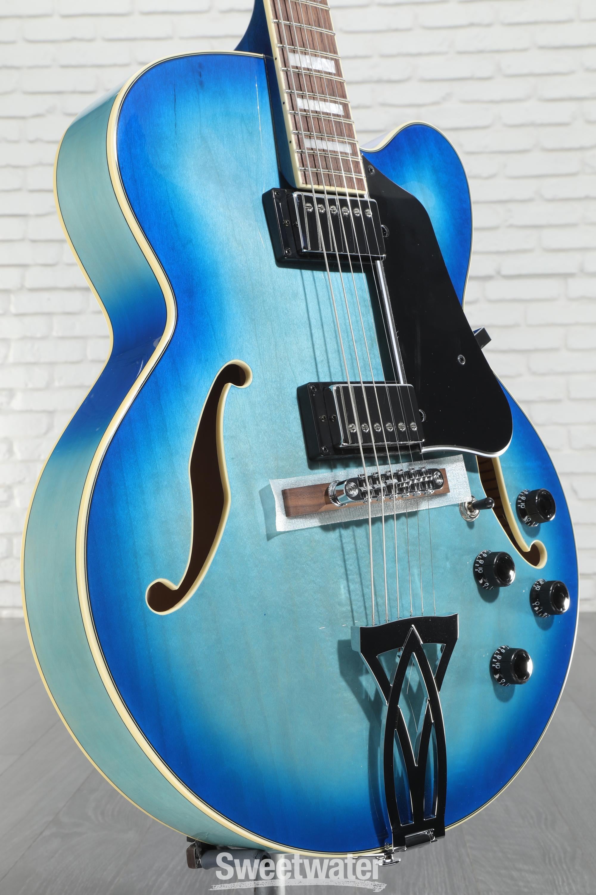 Ibanez Artcore AF75 Hollowbody Electric Guitar - Jet Blue Burst | Sweetwater