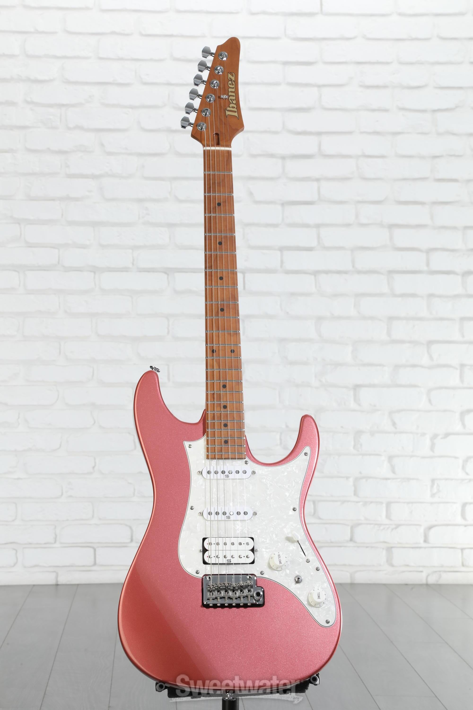 Ibanez Prestige AZ2204 Electric Guitar - Hazy Rose Metallic