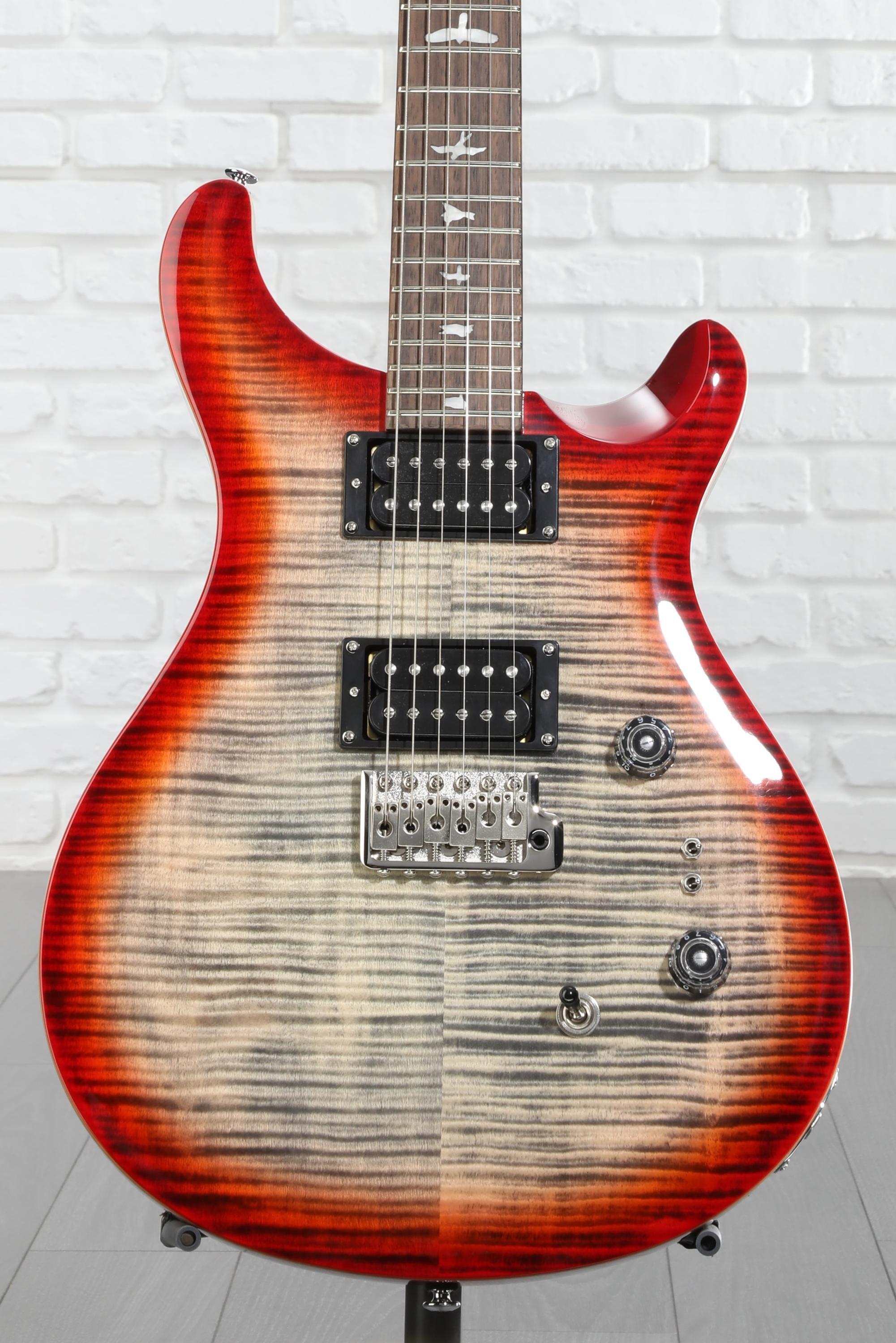 PRS SE Custom 24-08 Electric Guitar - Charcoal Cherry Burst