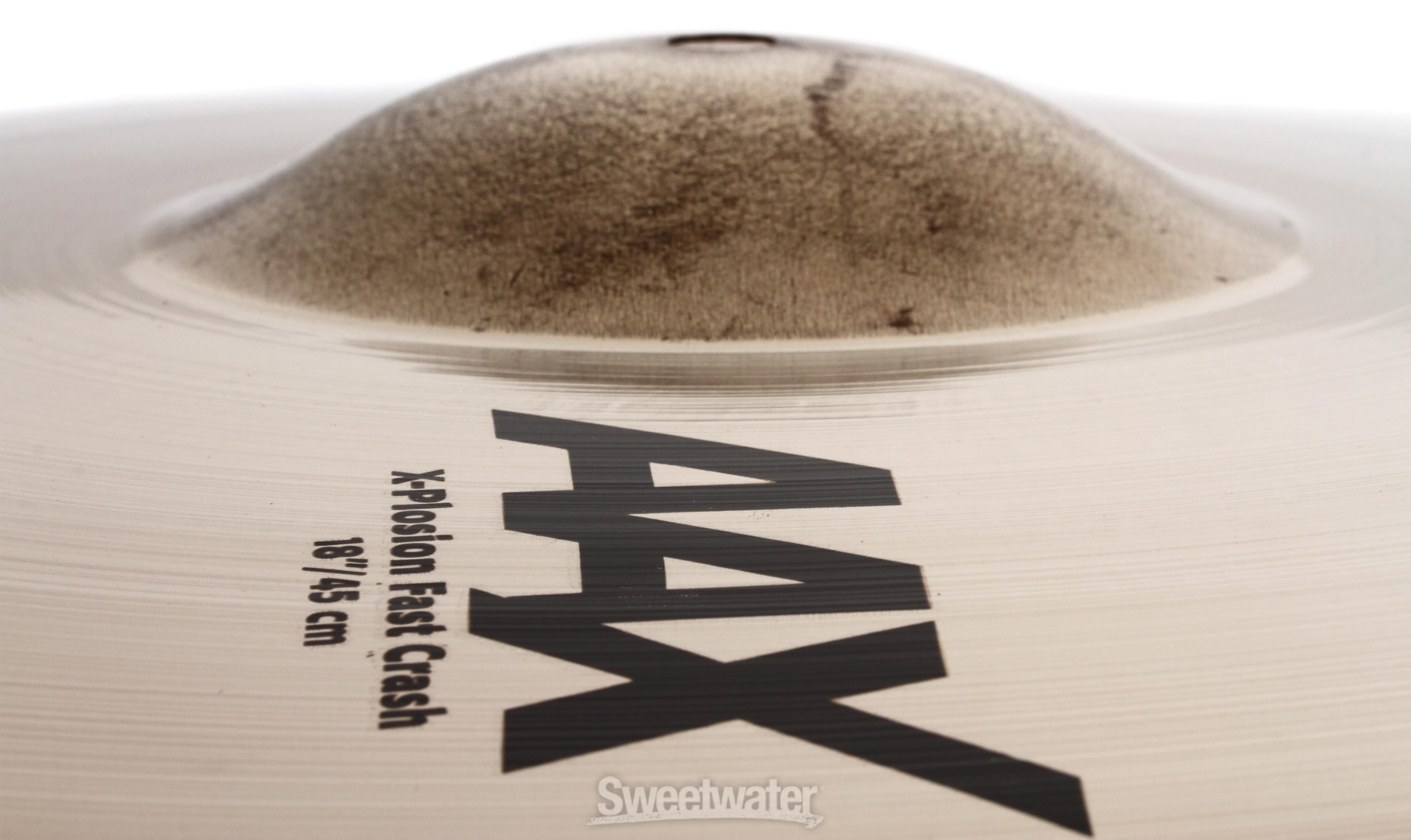 Sabian 18-inch AAX X-Plosion Fast Crash Cymbal - Brilliant Sabian 18-inch AAX X-Plosion Fast Crash Cymbal - Brilliant