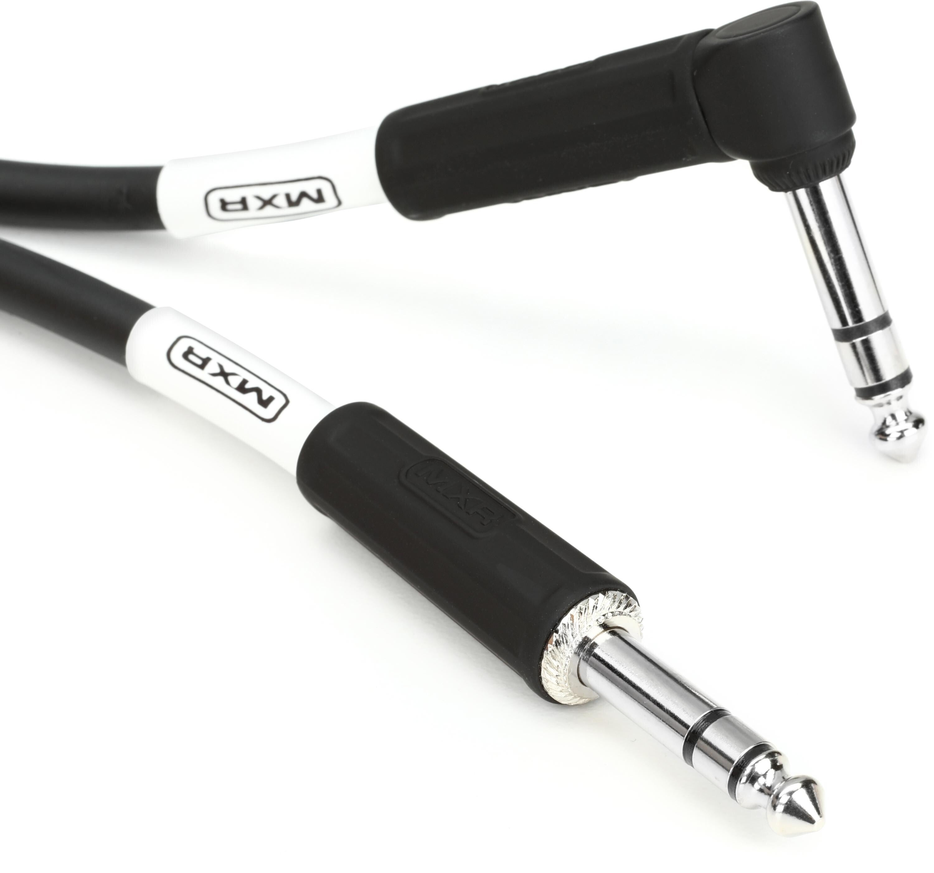 Photo of MXR DCIST20R Stereo Cable - TRS Male to Right Angle TRS Male - 20 foot