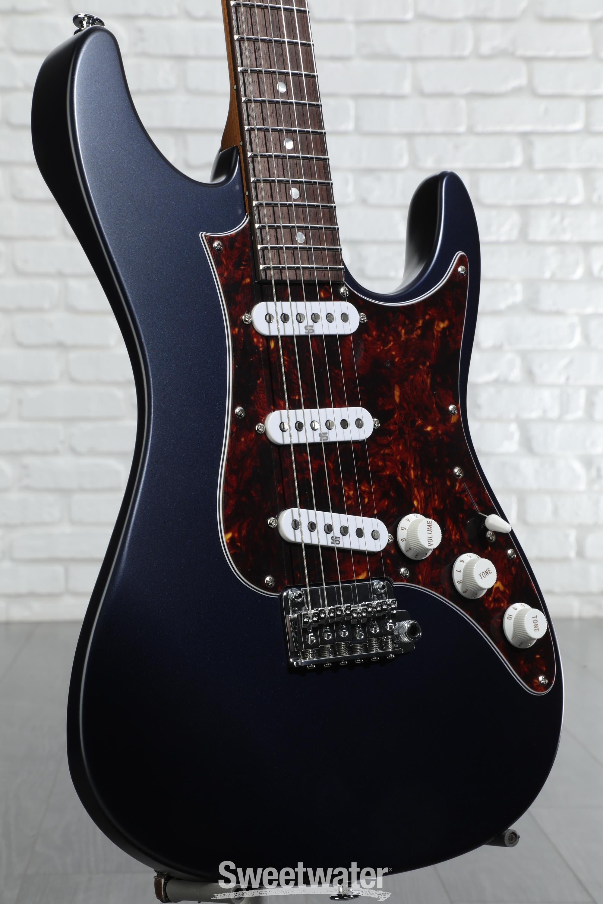 Ibanez Prestige AZ2203N Electric Guitar - Dark Tide Blue Flat