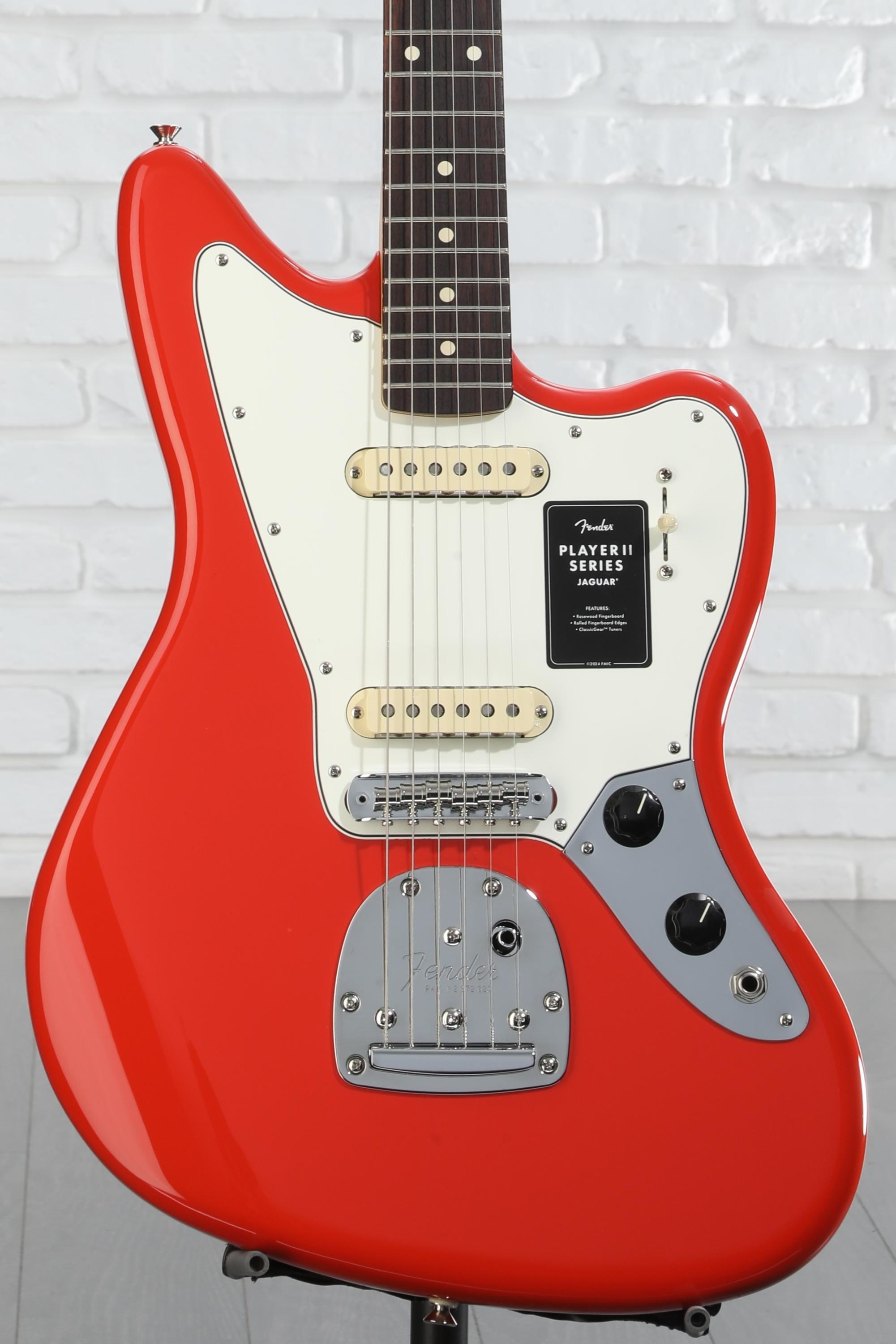 Fender Player II Jaguar Electric Guitar - Coral Red | Sweetwater