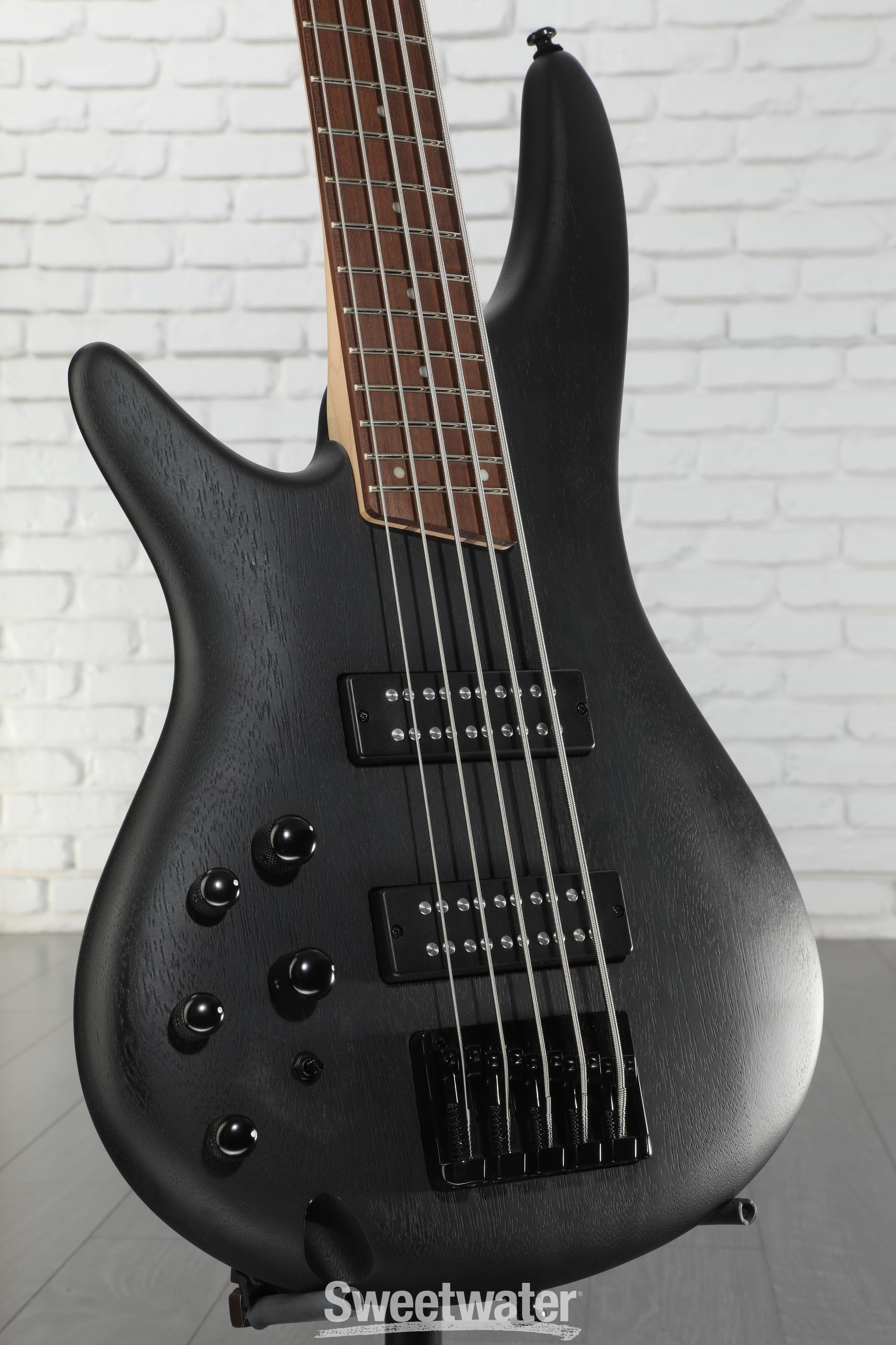 Ibanez Standard SR305EBL Left-handed Bass Guitar - Weathered Black