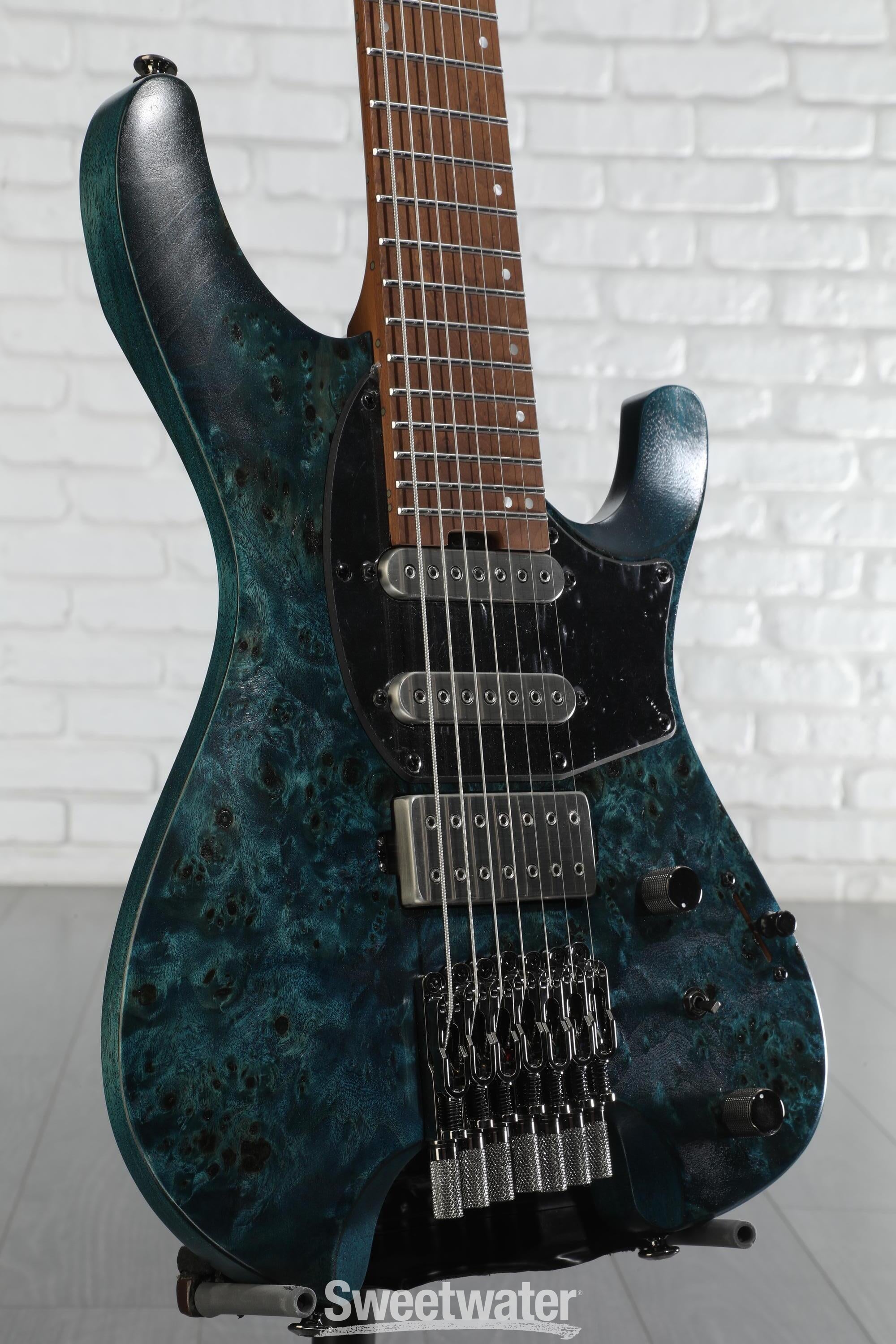 Ibanez Q547PB 7-string Electric Guitar - Cosmic Blue Low
